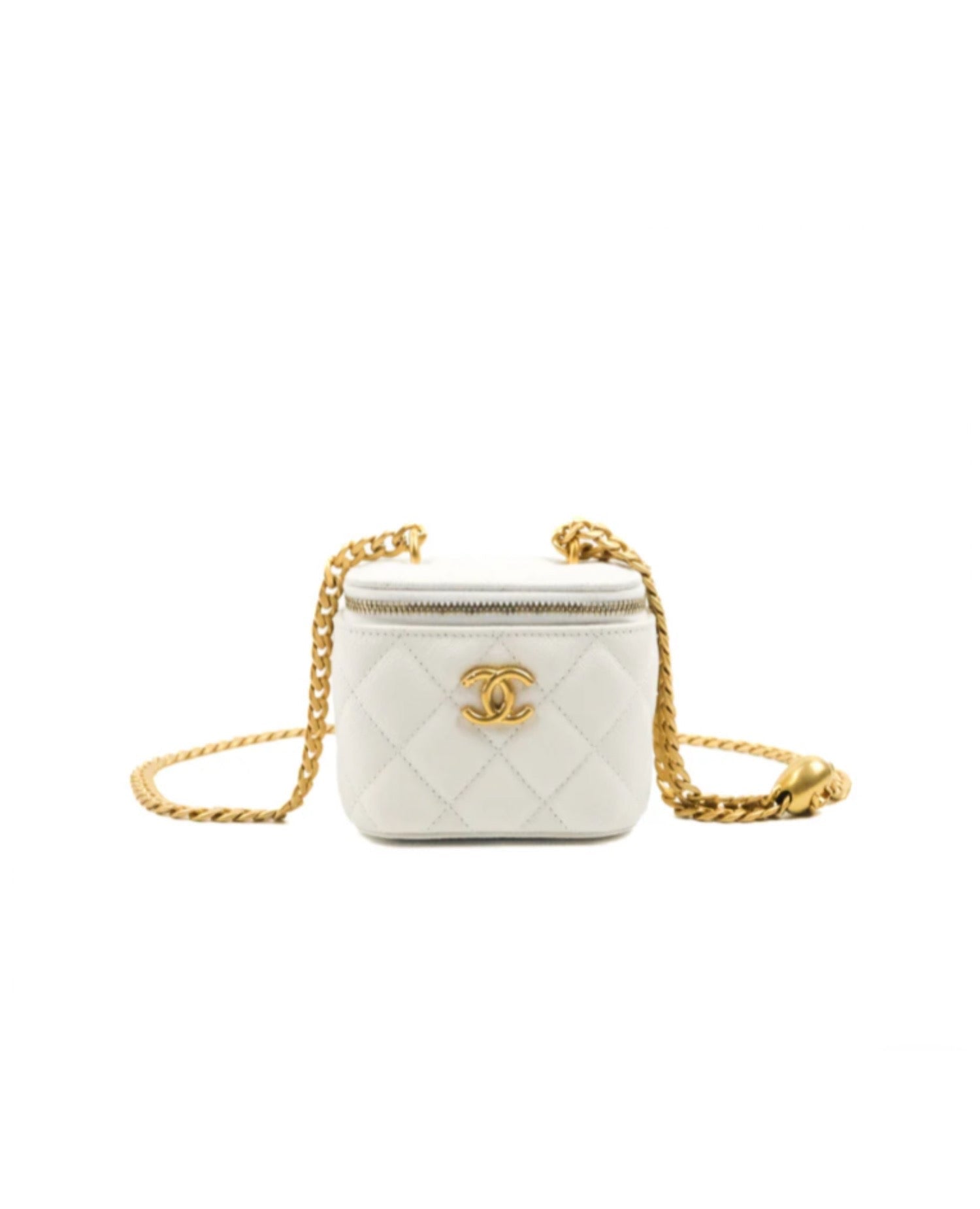 Coco Mini Vanity Bag White