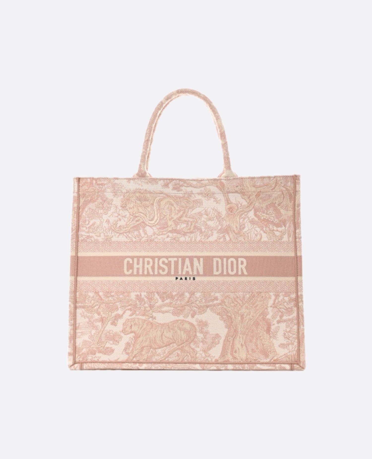 Christian Dior Large Book Tote Pink Toile