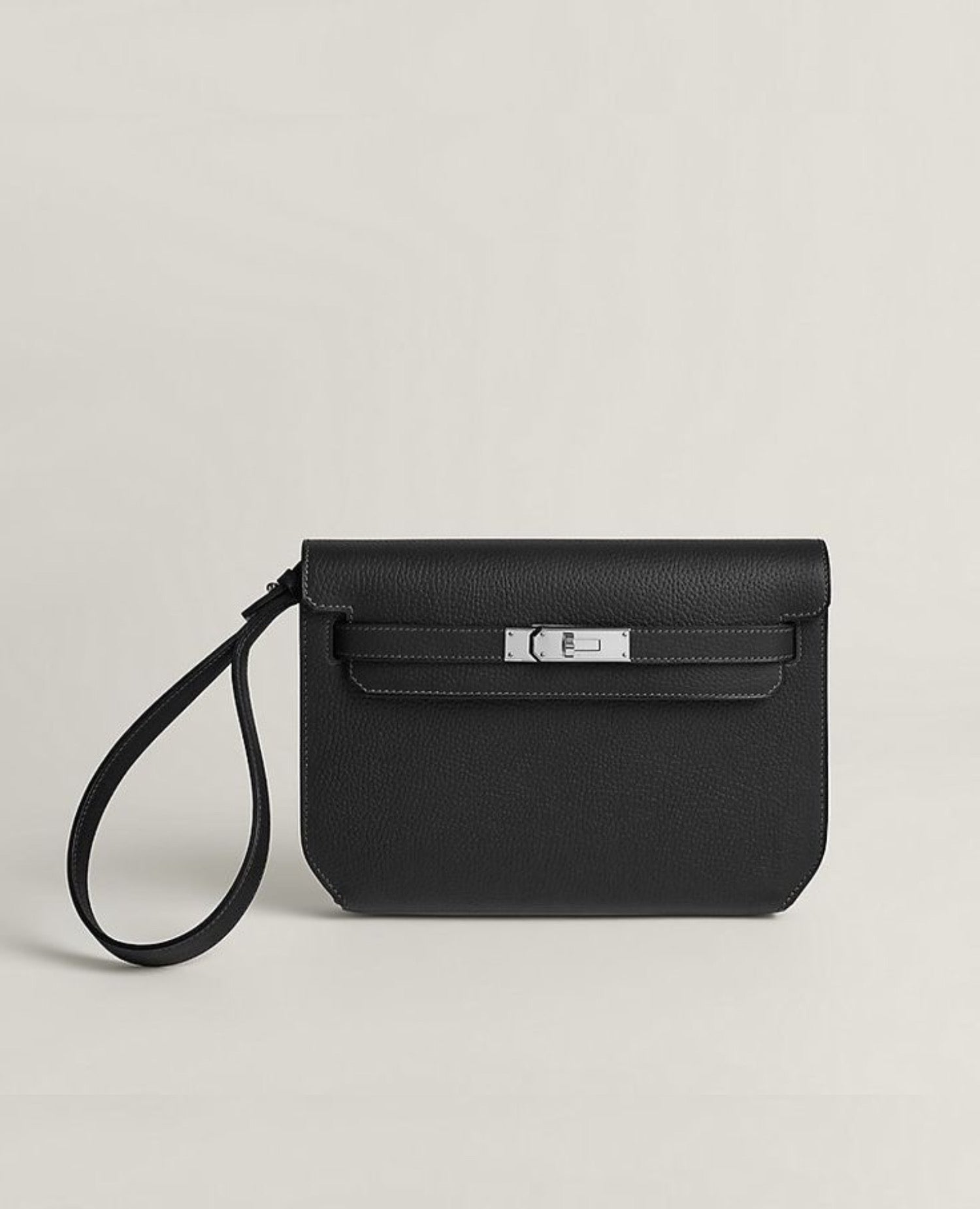 Hermès Kelly depeches 25 pouch Black