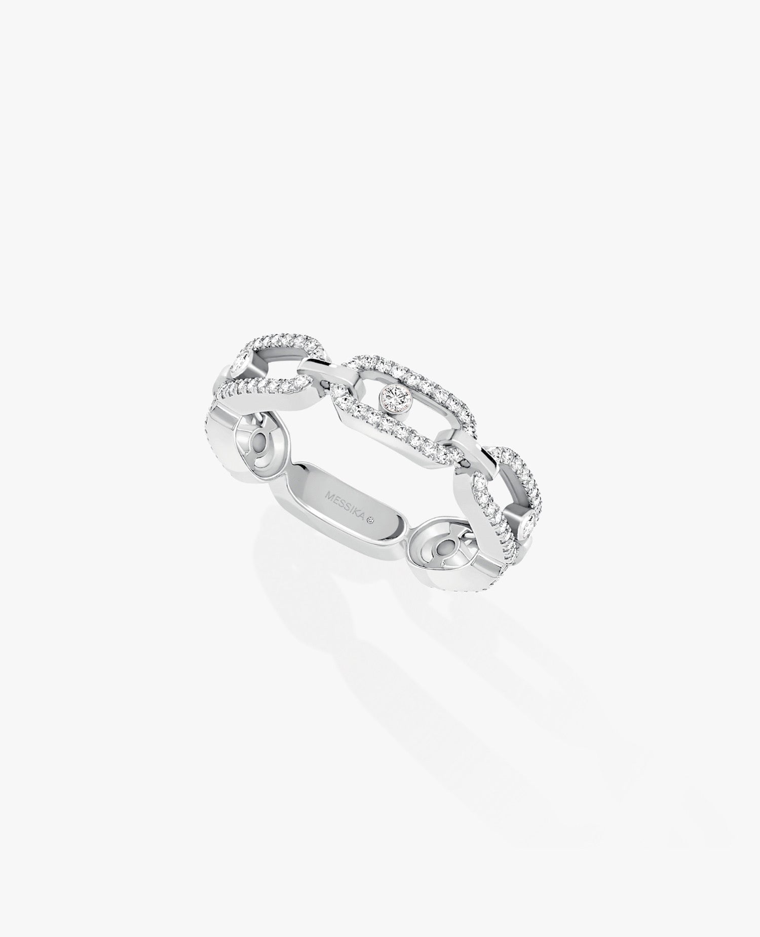 Messika Move Link Multi Pavé Ring Silver