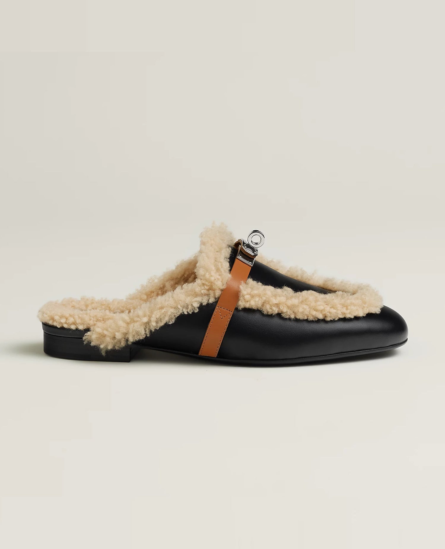 Hermès Oz Mule Noir / Naturel