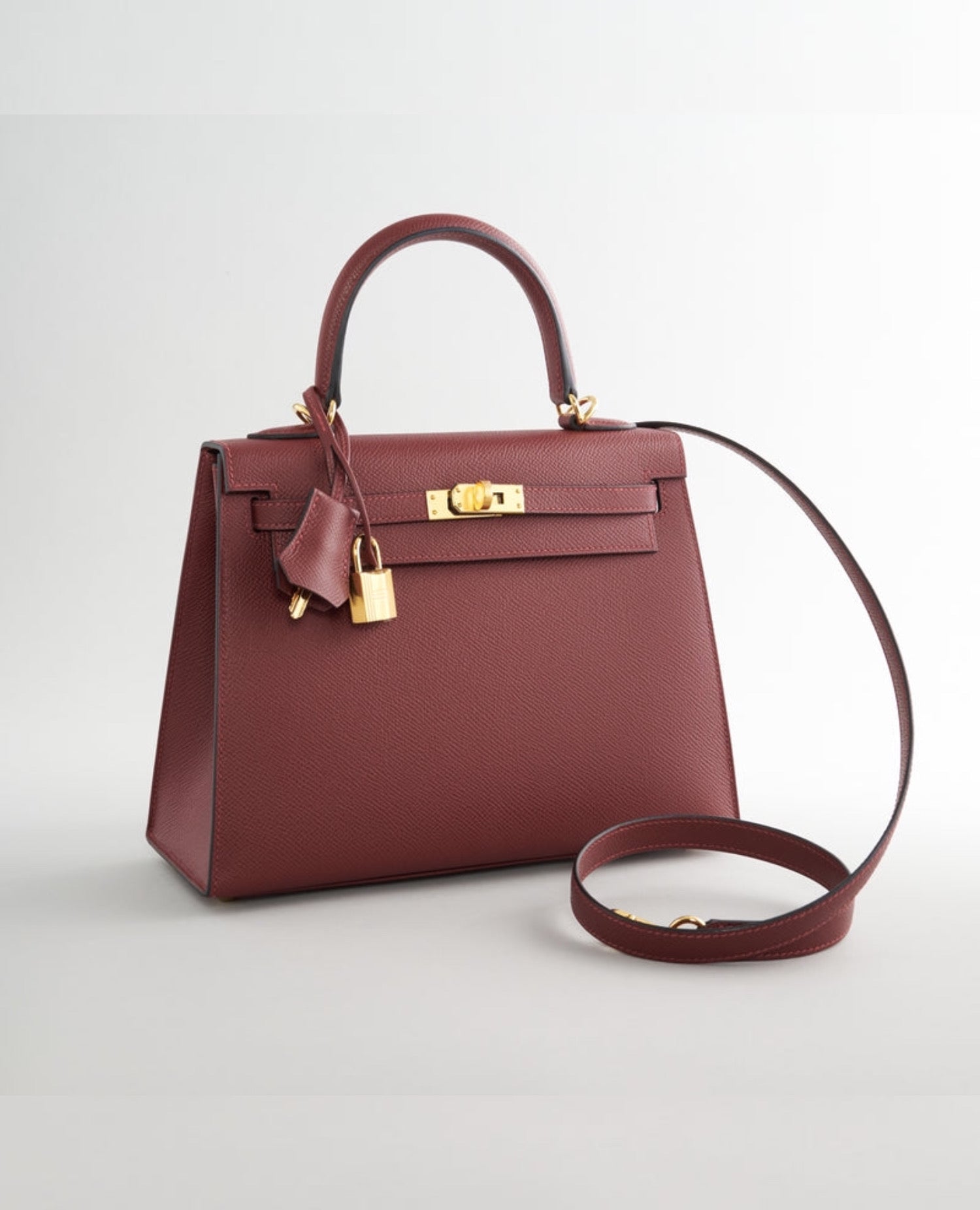 Hermès Kelly 25 Epsom Rouge H