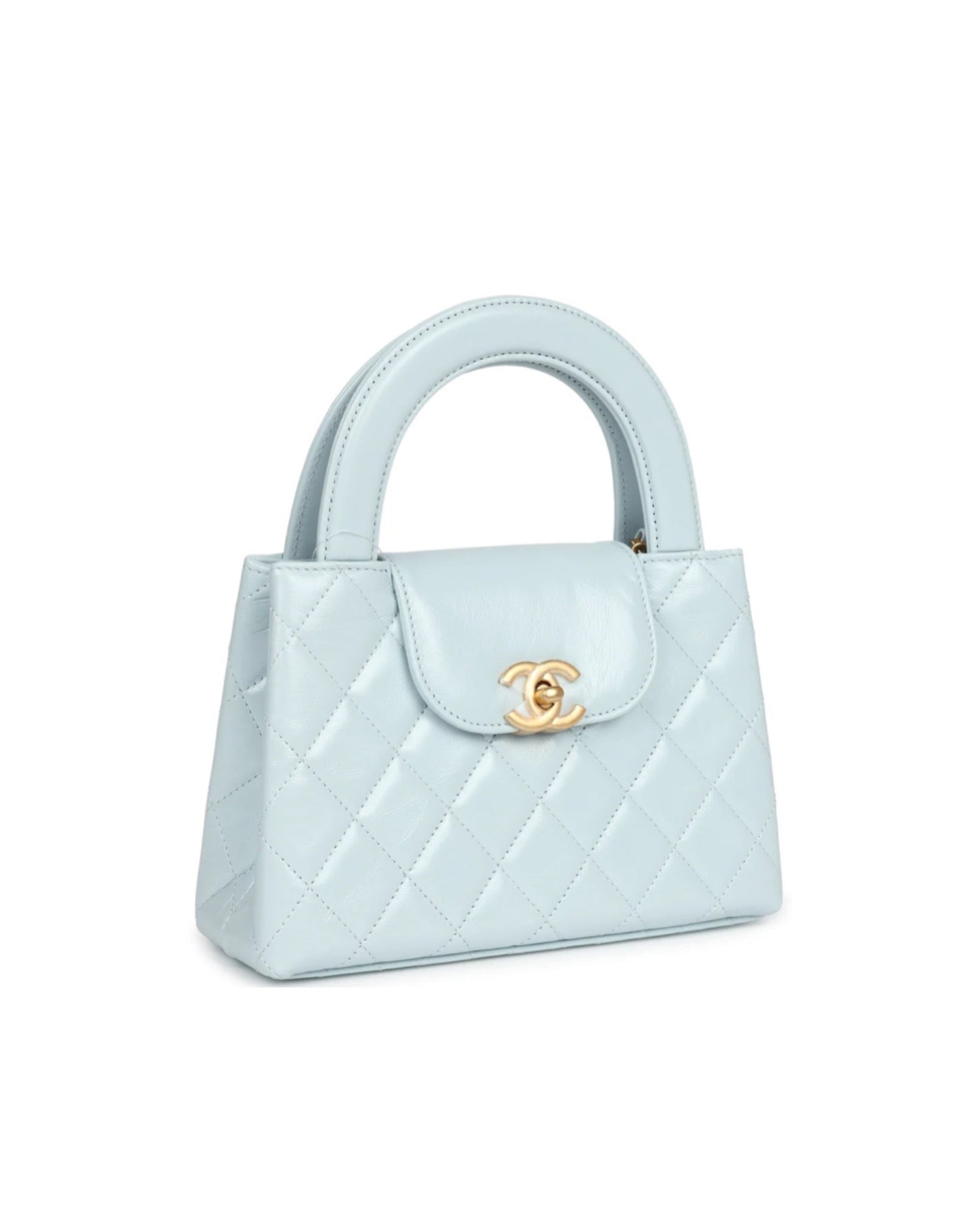 حقيبة تسوق كوكو كيلي صغيرة باللون الأزرق الفاتح