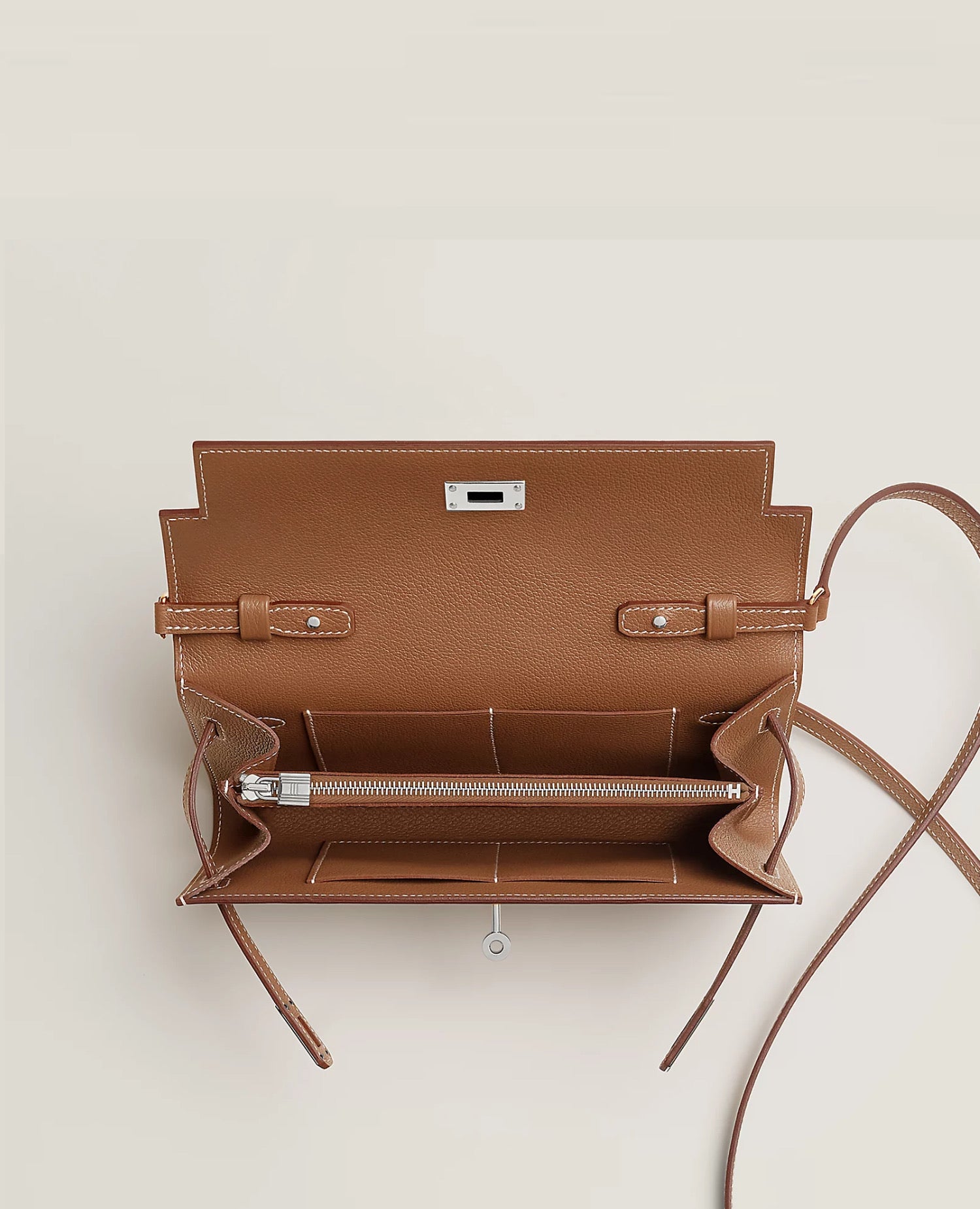 HMS Kelly Classique To Go wallet Gold Epsom