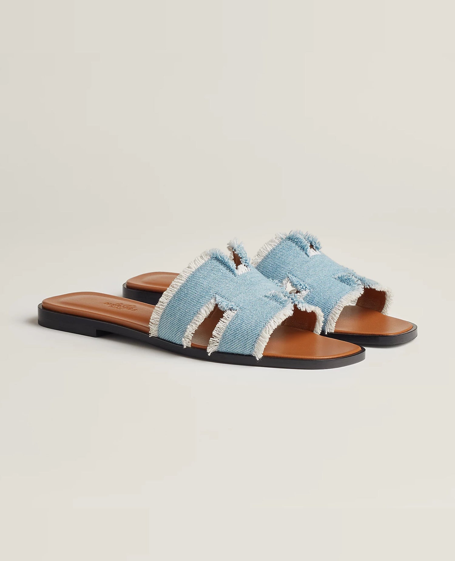 Hermès Oran Sandal Bleu Clair