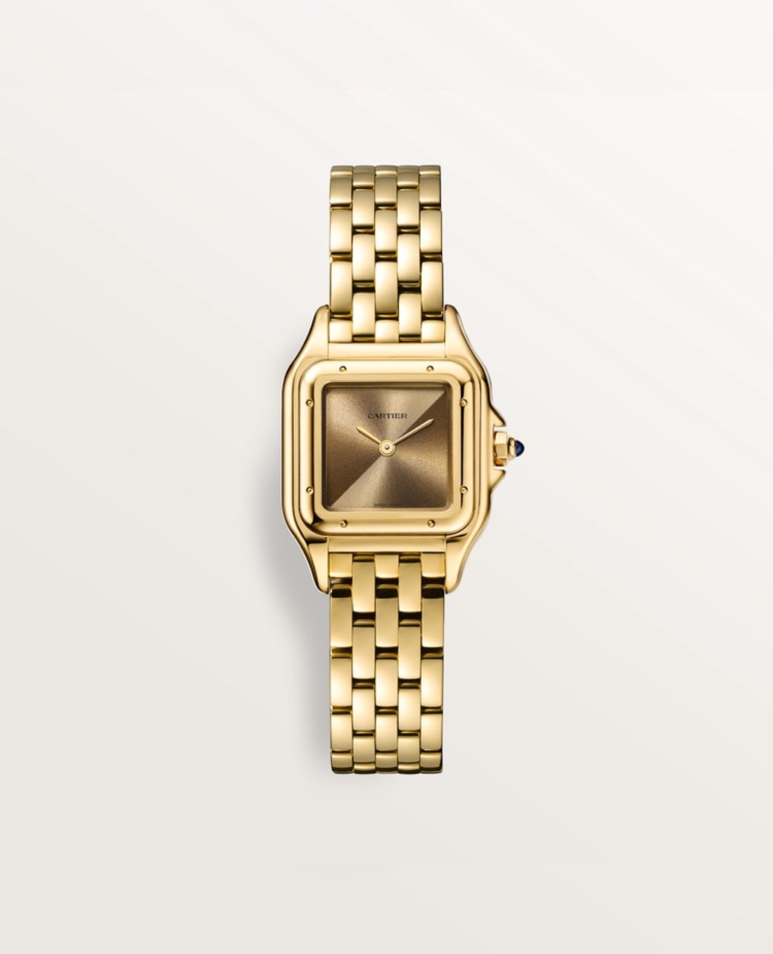 Cartier Panthèrs DE CARTIER Watch, Small Model, yellow gold, Brown