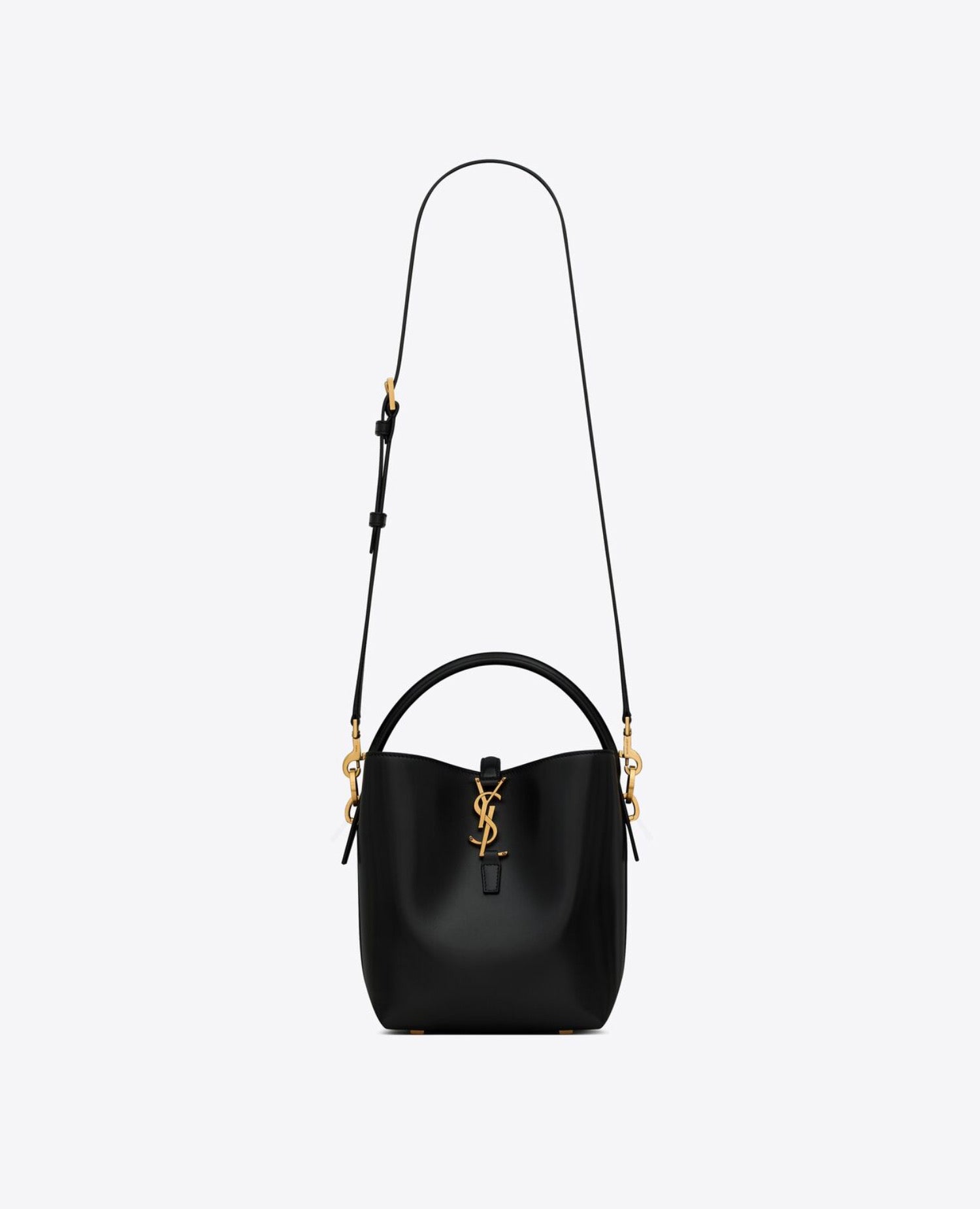 سان لوران LE 37 صغير من الجلد اللامع