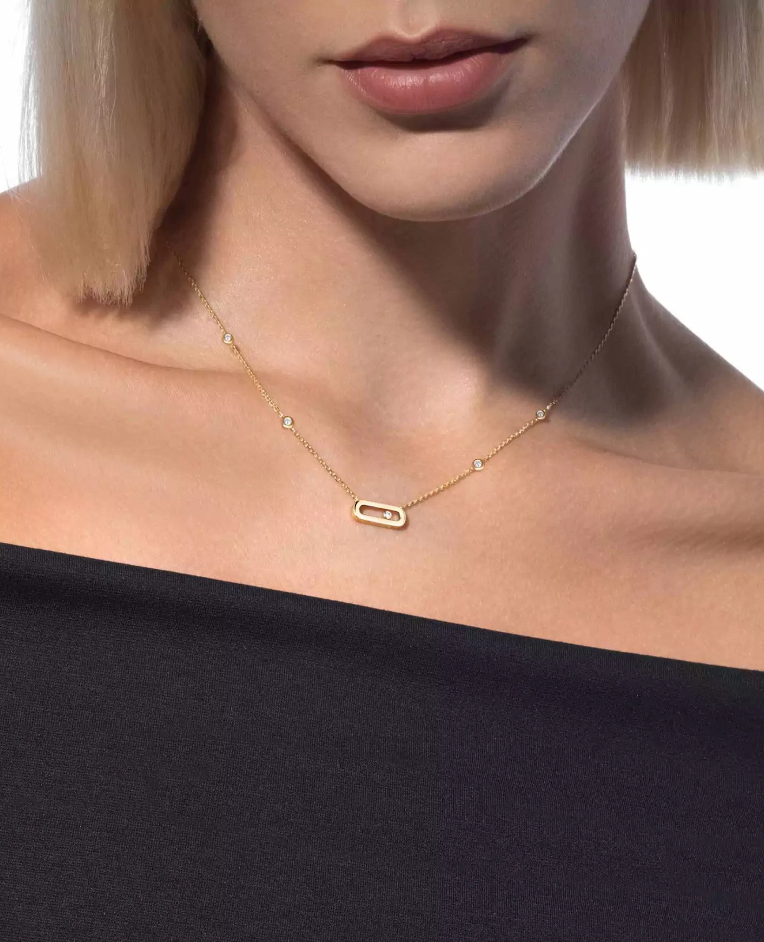Messika Gold Move Uno Necklace Yellow Gold