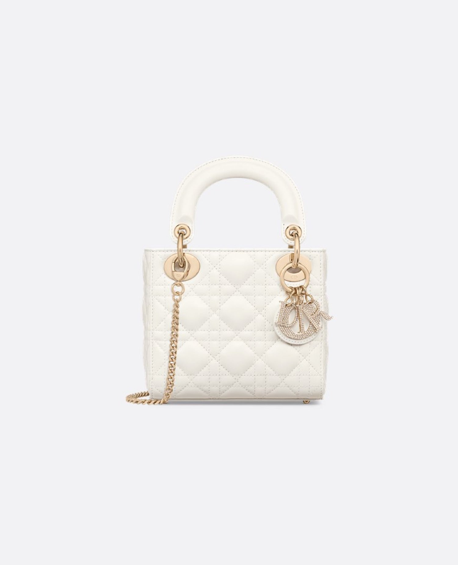 Christian Dior Mini Lady Dior Bag
Latte Cannage Lambskin