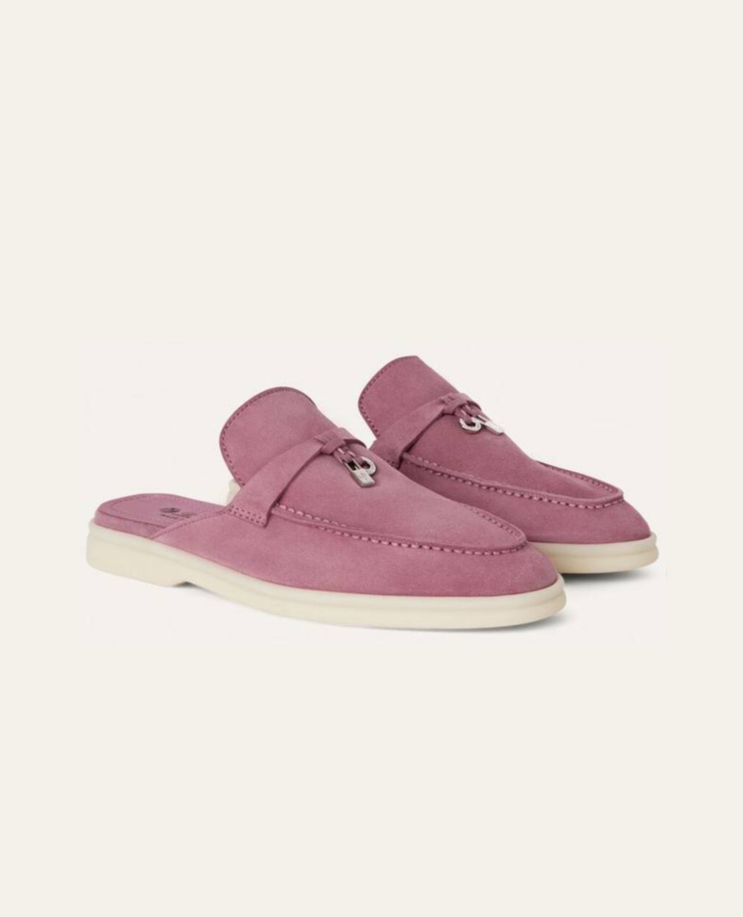 Loro Piana Babouche Charms Walk Loafer Flowering Cherry