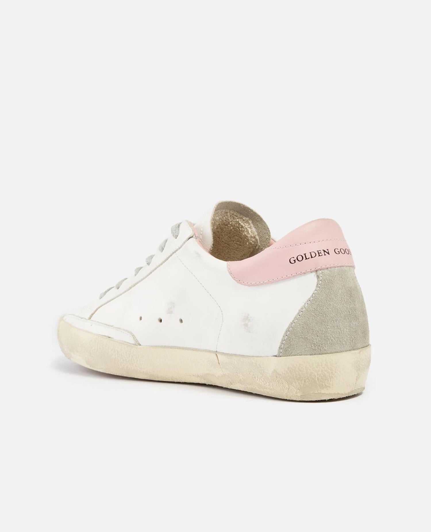 Golden Goose Super-Star with suede star and Pink heel tab