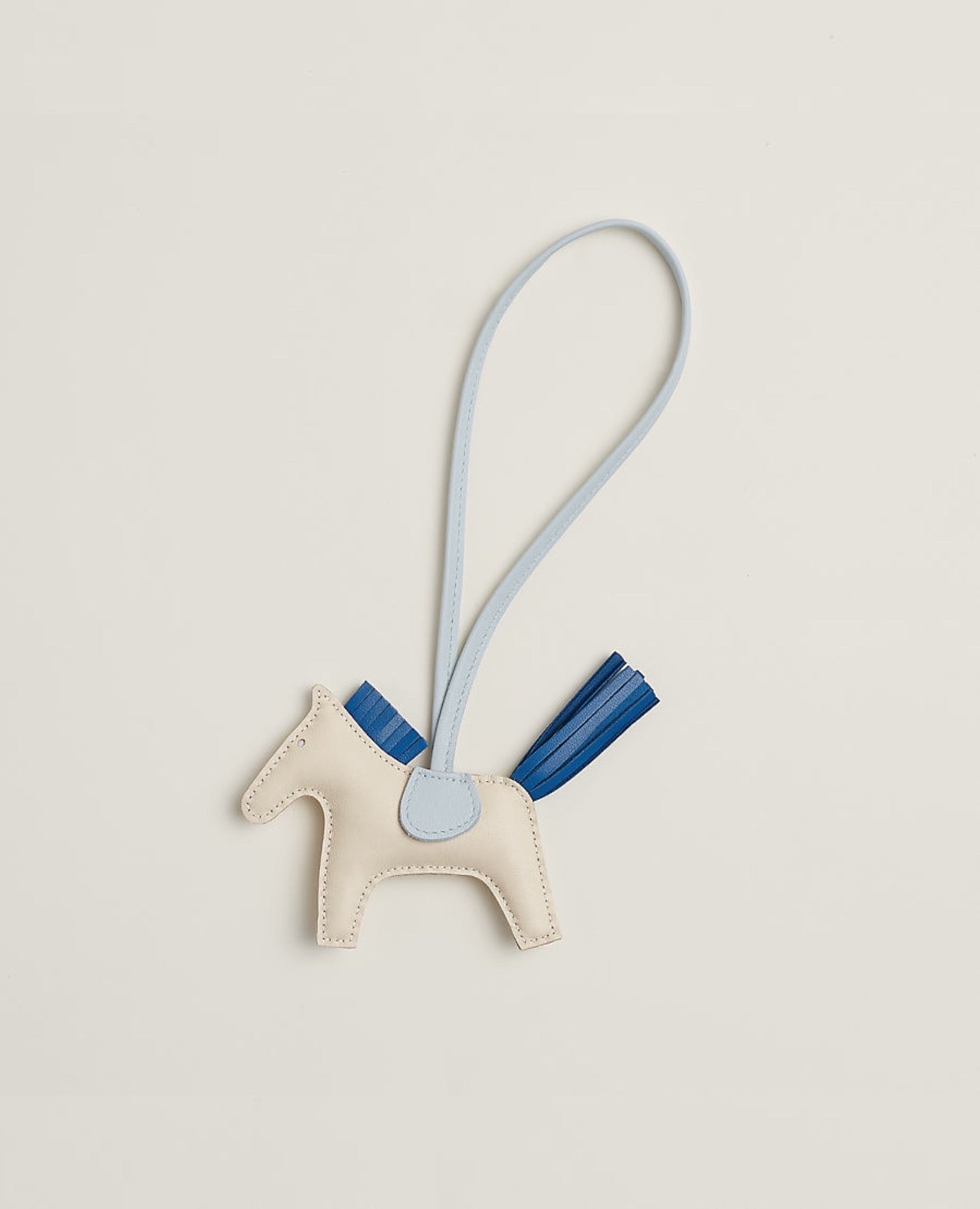 Hermès Rodeo PM Charm Craie / Bleu De France