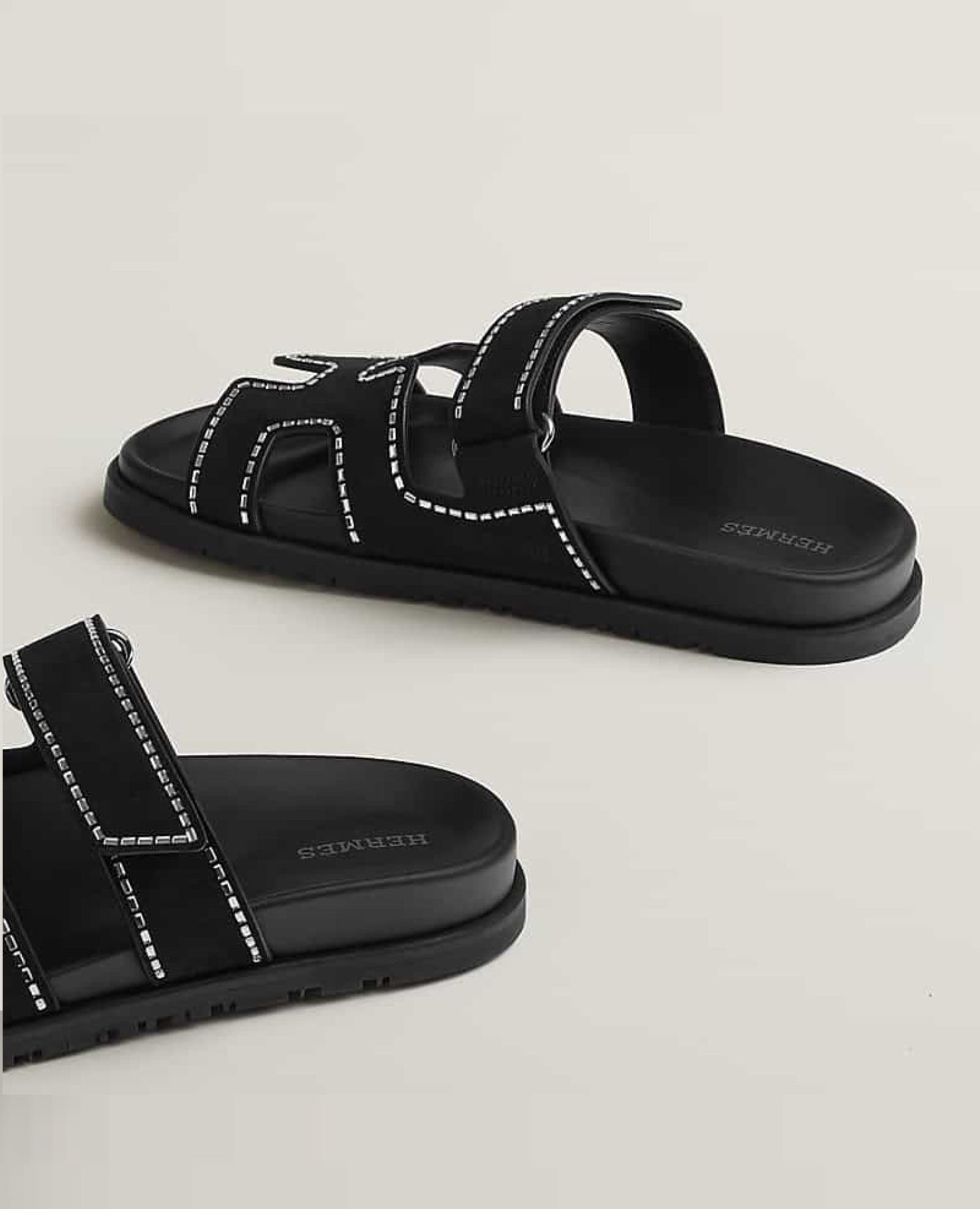 Hermès Chypre Sandal Black And crystals