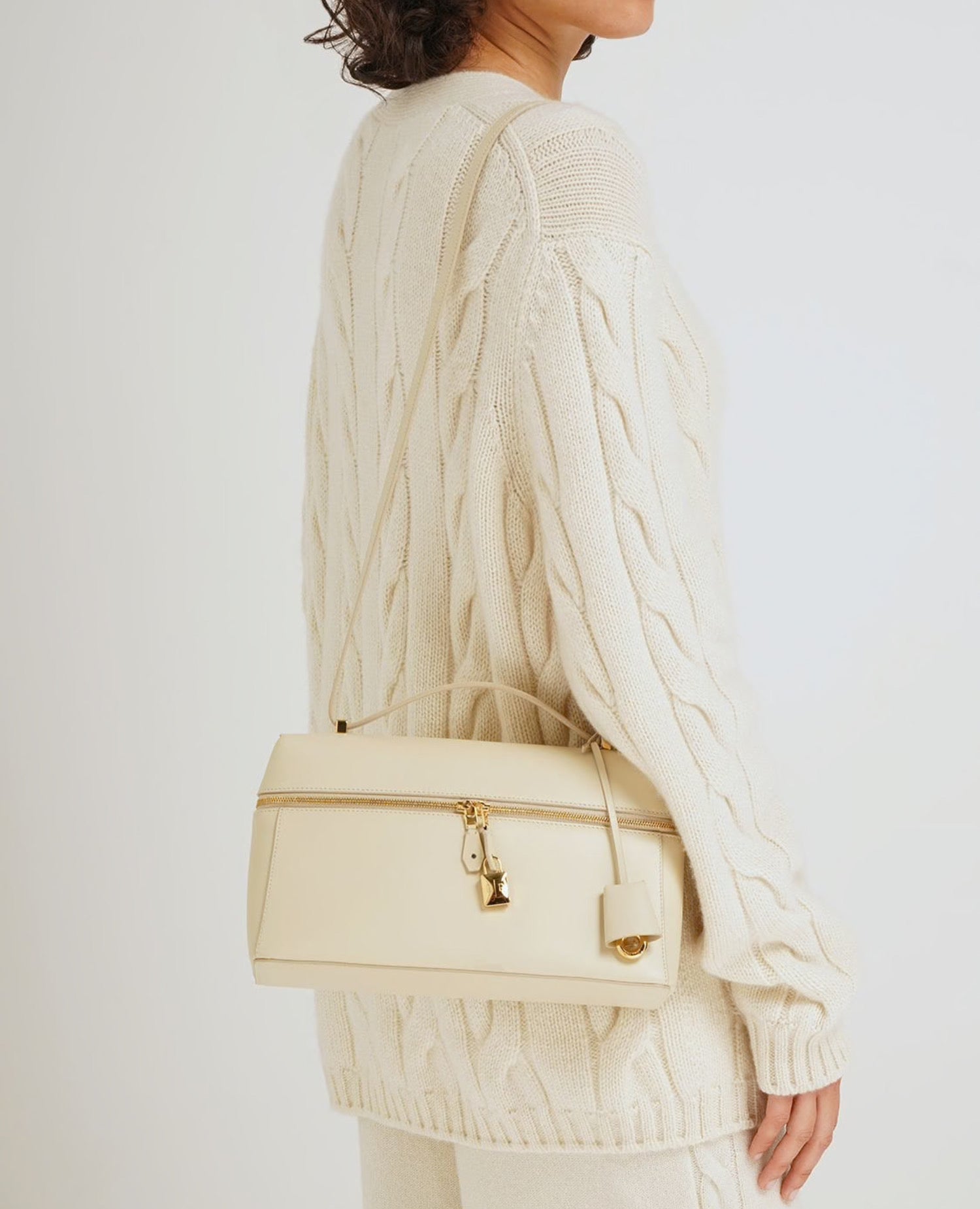 Loro Piana Extra Bag L27 White