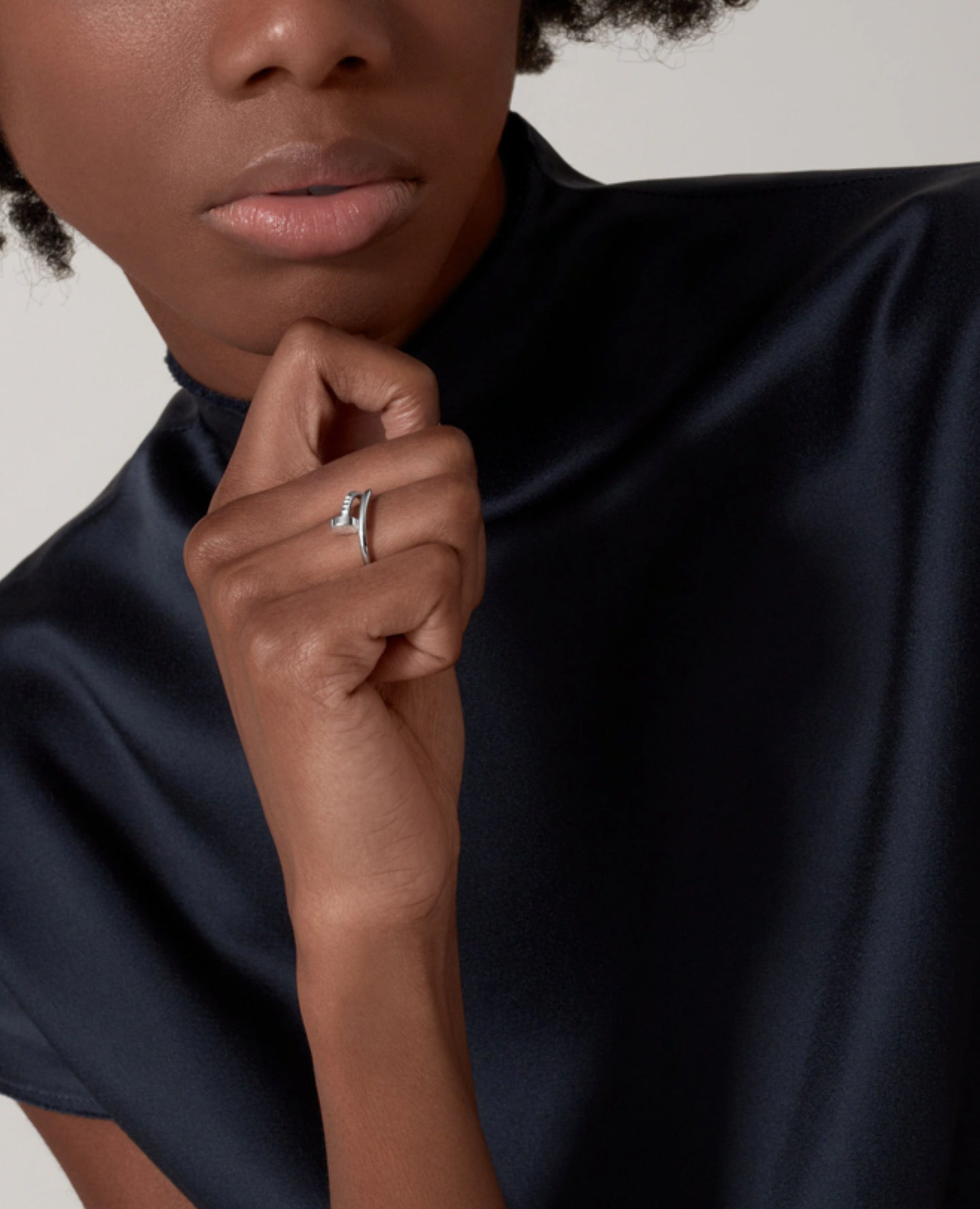 Cartier Just Un Clou Ring, Small Model, Silver