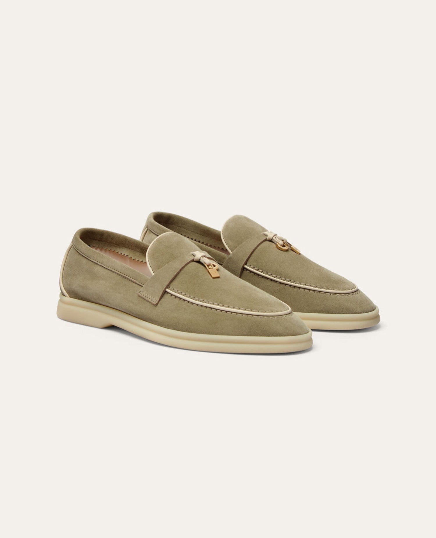 Loro Piana Summer Charms Walk Loafer Dried Taragon