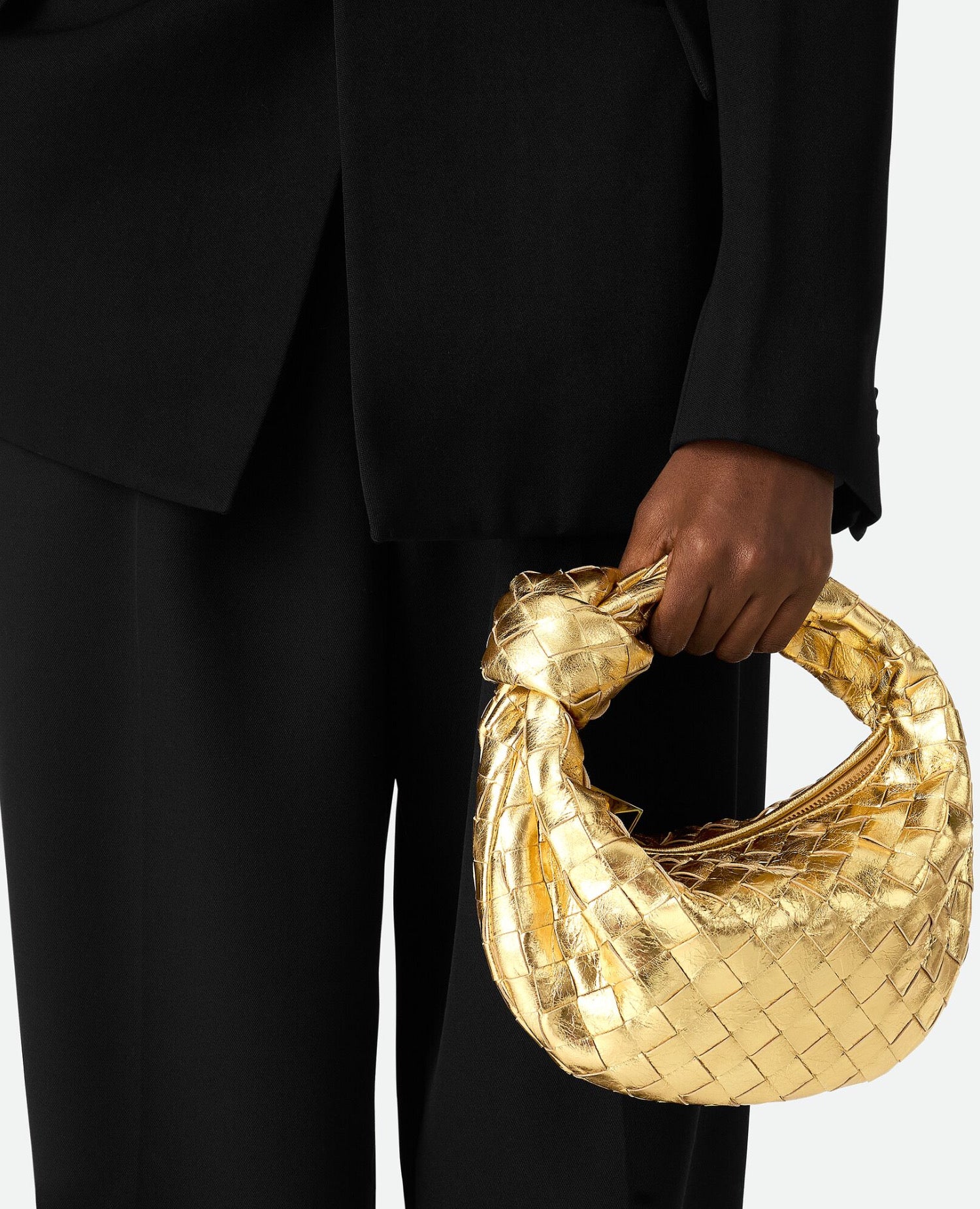 Bottega Veneta Mini Jodie Gold