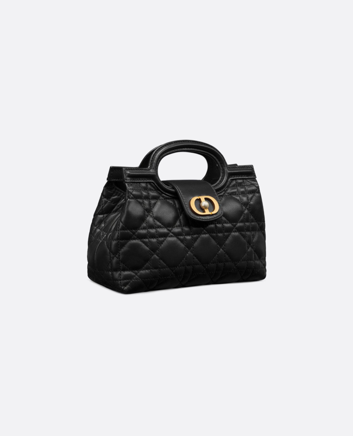 Christian Dior Jolie Top Handle Mini Bag
Black Cannage Lambskin
