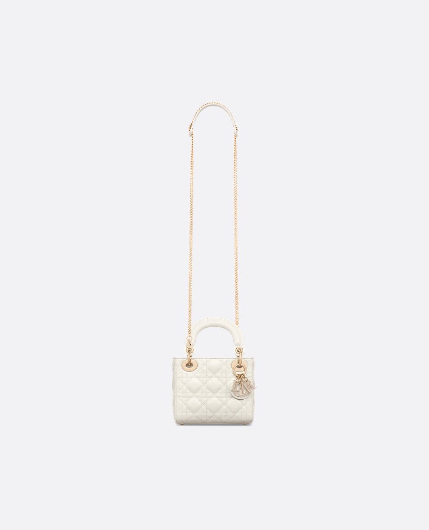 DR Mini Lady DR Bag
Latte Cannage Lambskin