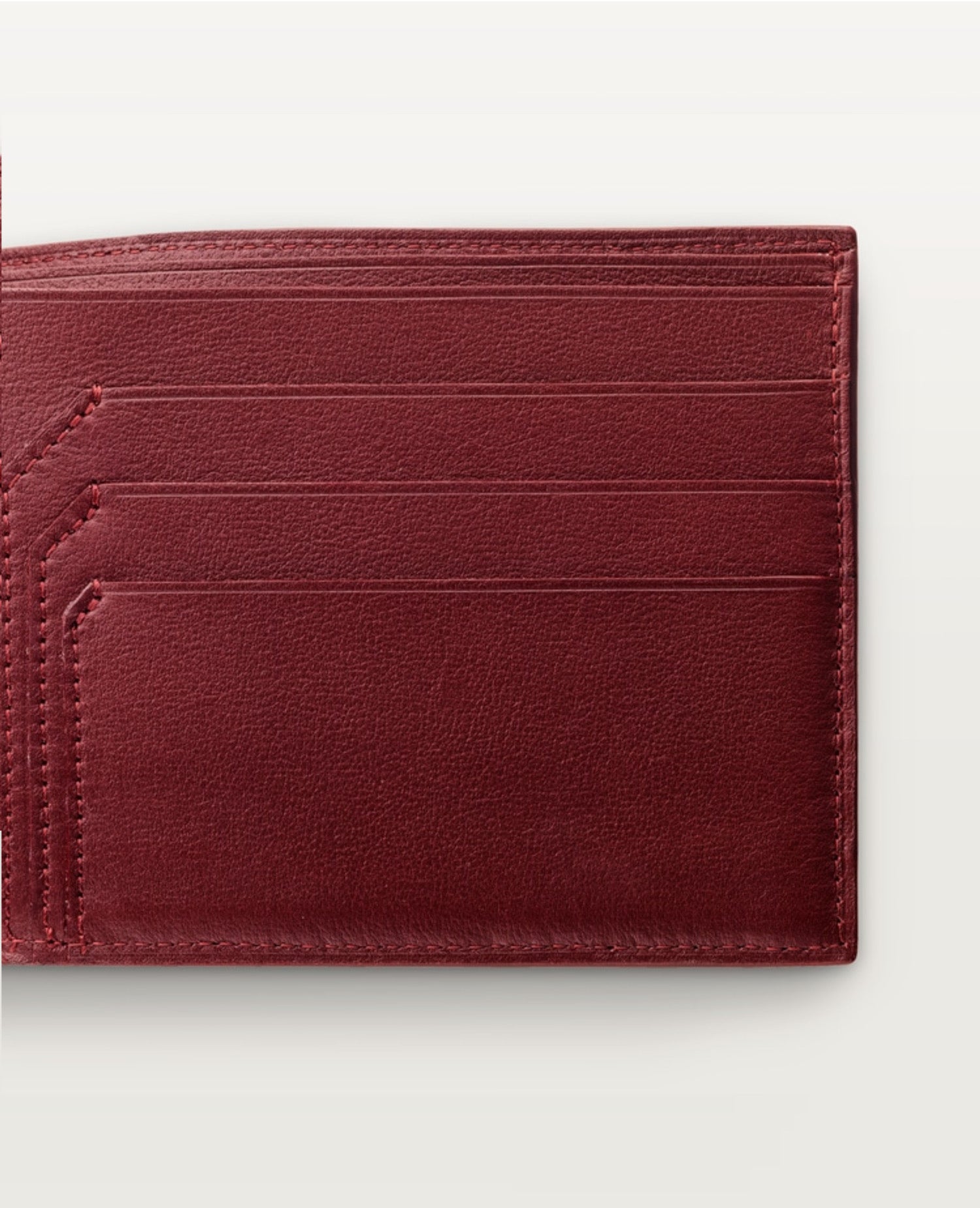 Cartier 6-Credit Card Wallet Burgundy