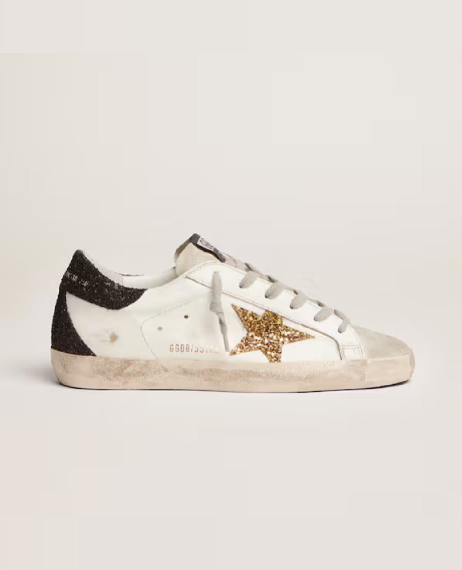 Golden Goose
Women's Super-Star with gold star and black glitter heel tab