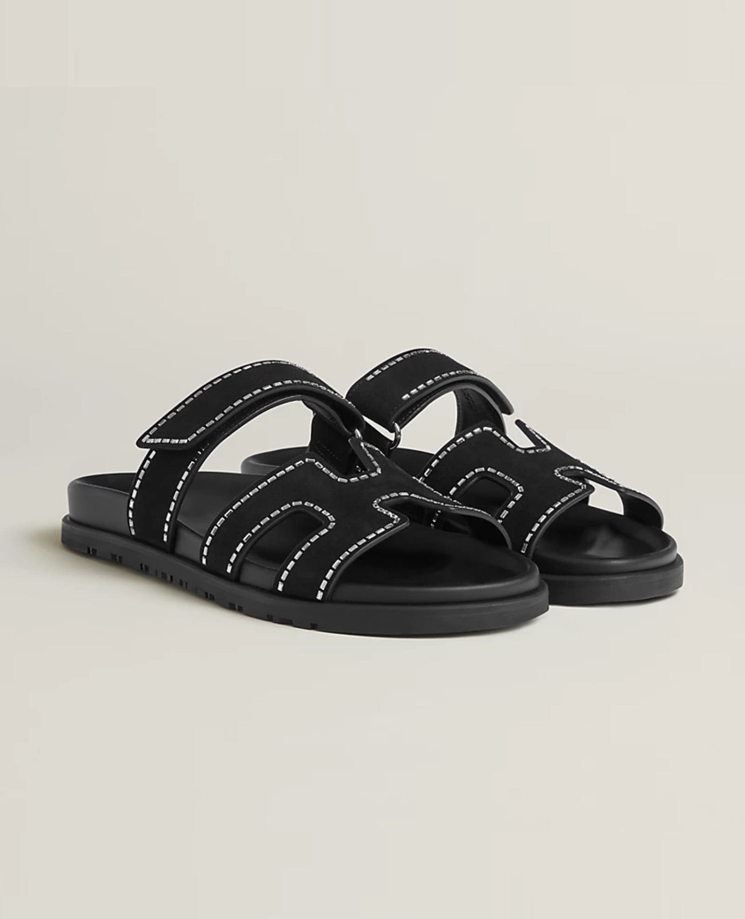 Hermès Chypre Sandal Black And crystals
