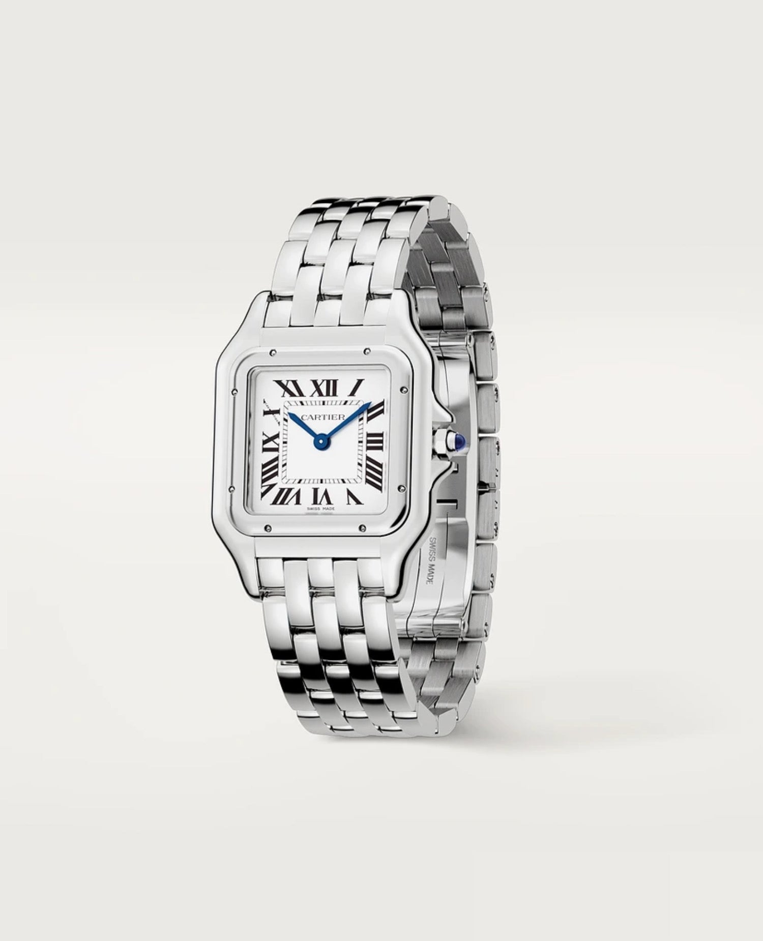 Panthère De Cartier Watch, Medium Model, Silver