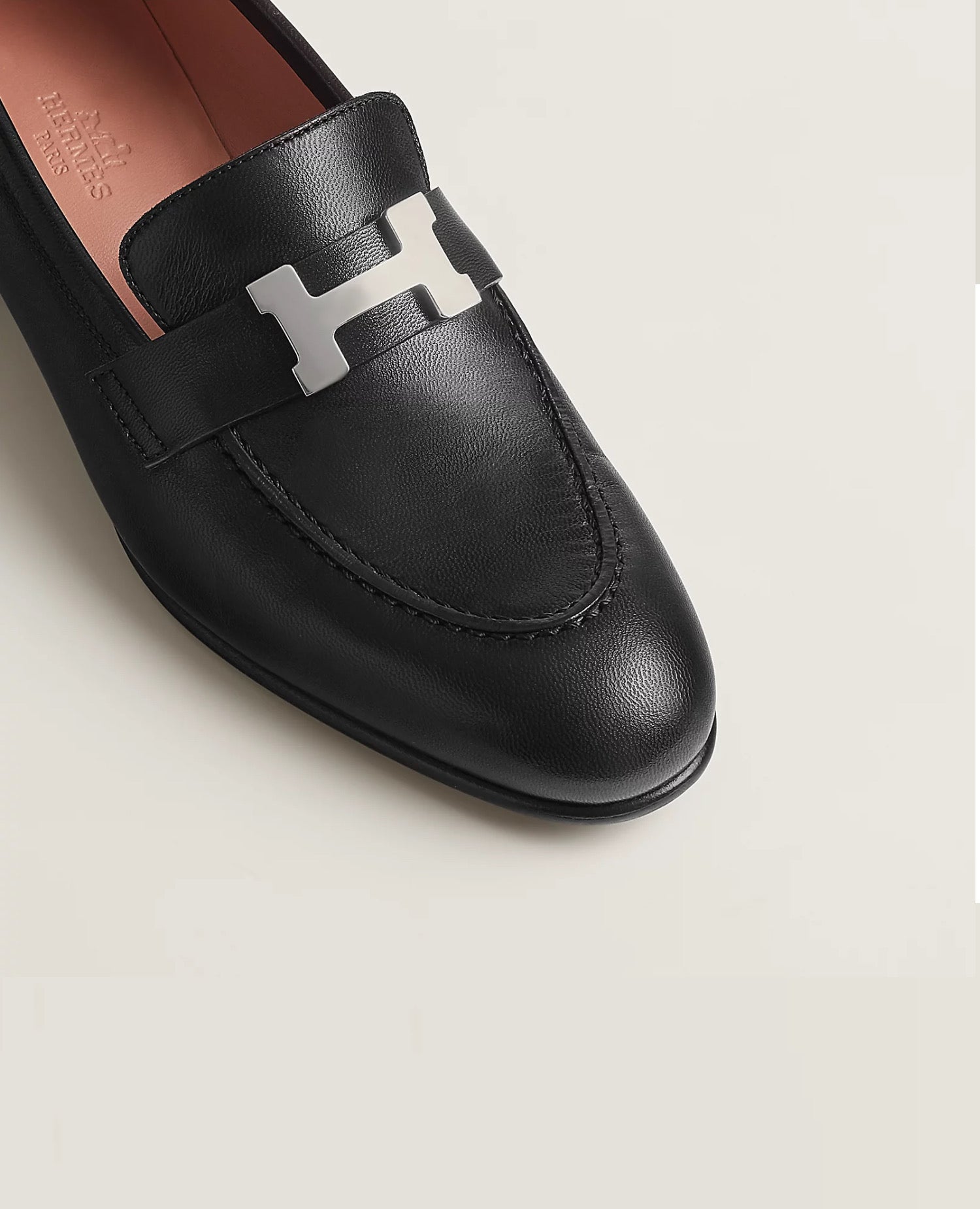 Hermès Paris loafer Noir H Silver