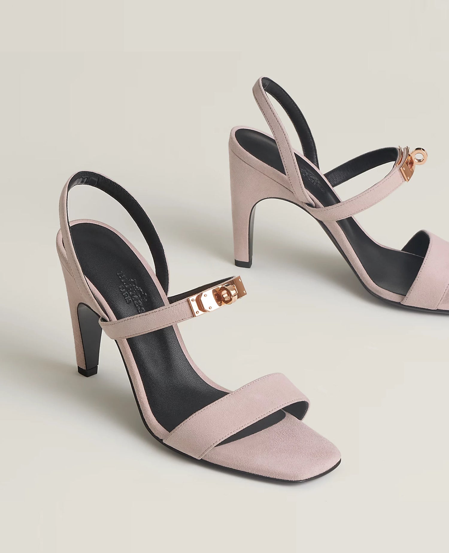 Hermès Glamour 95 Sandal Rose Porcelaine