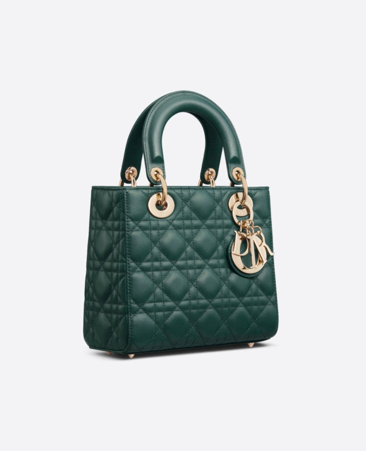 Christian Dior Small Lady Dior Bag Pine green