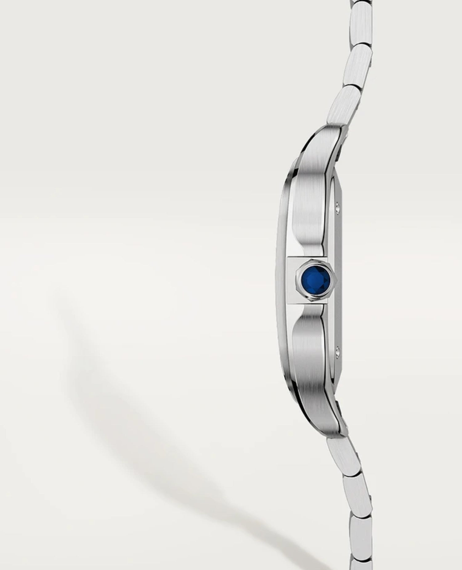 Santos DE Cartier Watch, Medium Model, Silver