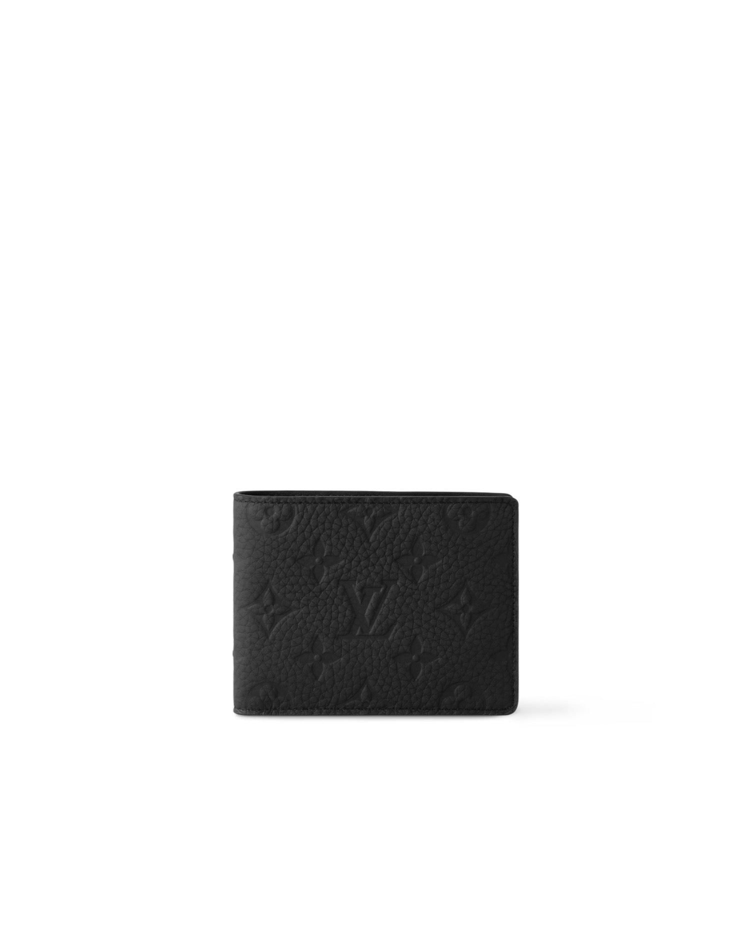 Louis Vuitton Multiple Wallet Black Taiga Leather