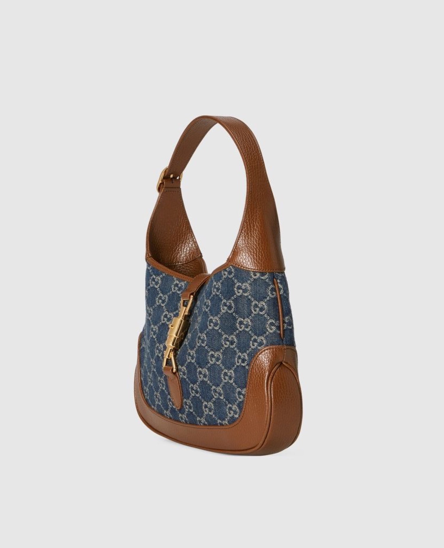 Gucci Jackie 1961 Small Shoulder Bag Blue & Brown