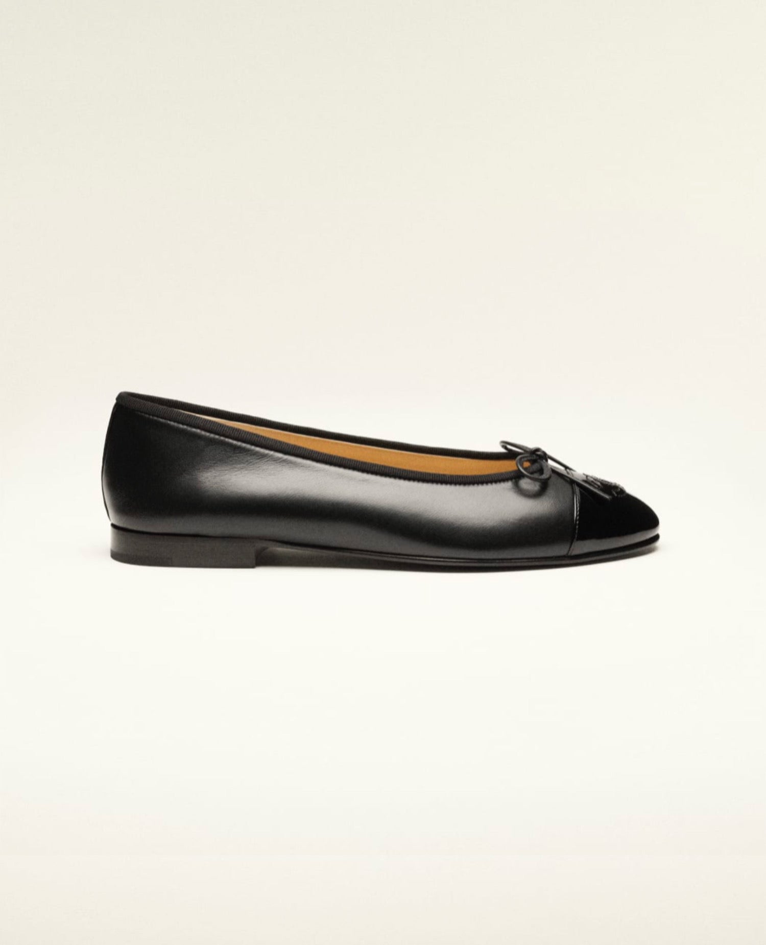 Coco Ballet Flats Static Lambskin Patent Black