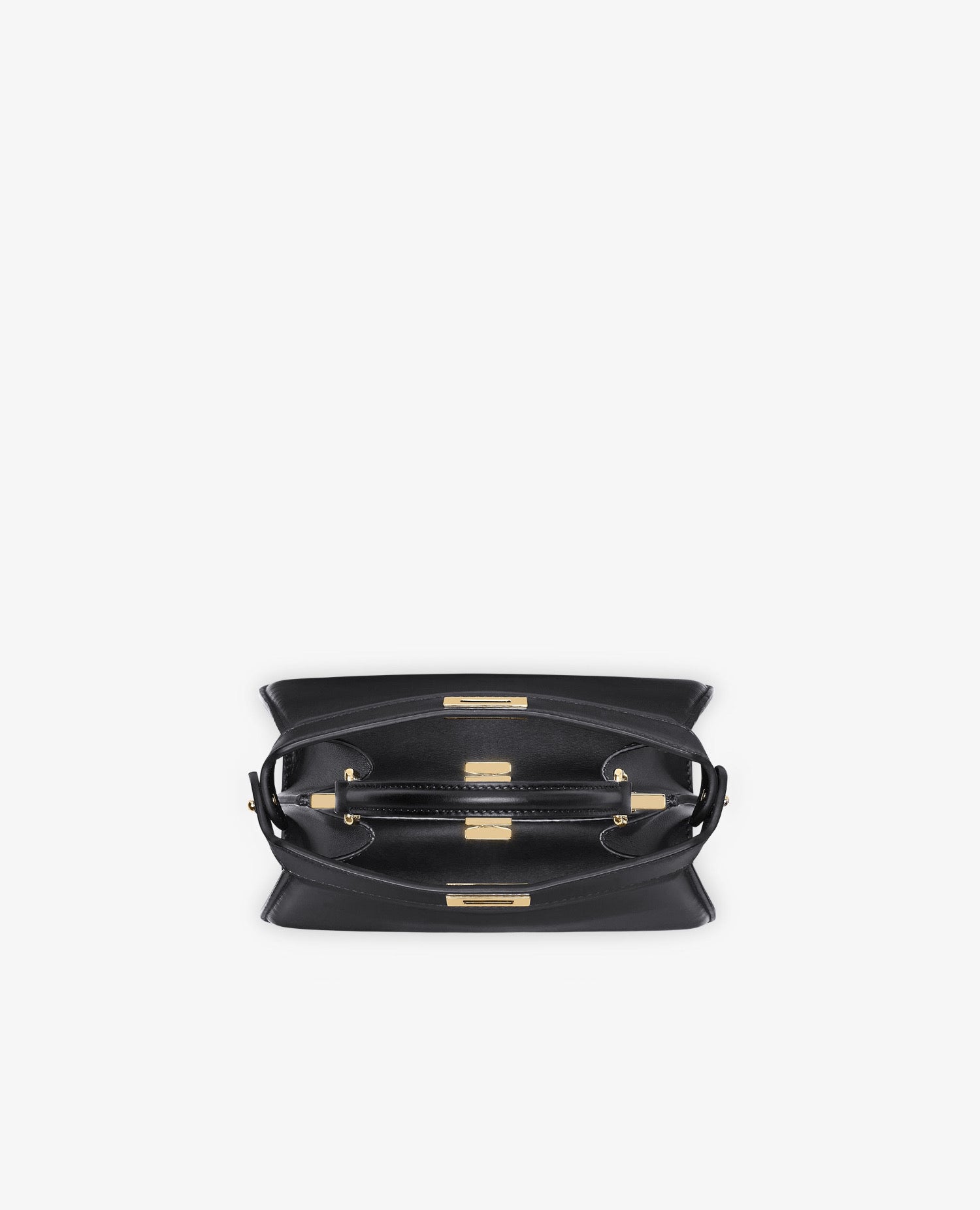 Fendi Peekaboo ISeeU Petite Black Nappa Leather