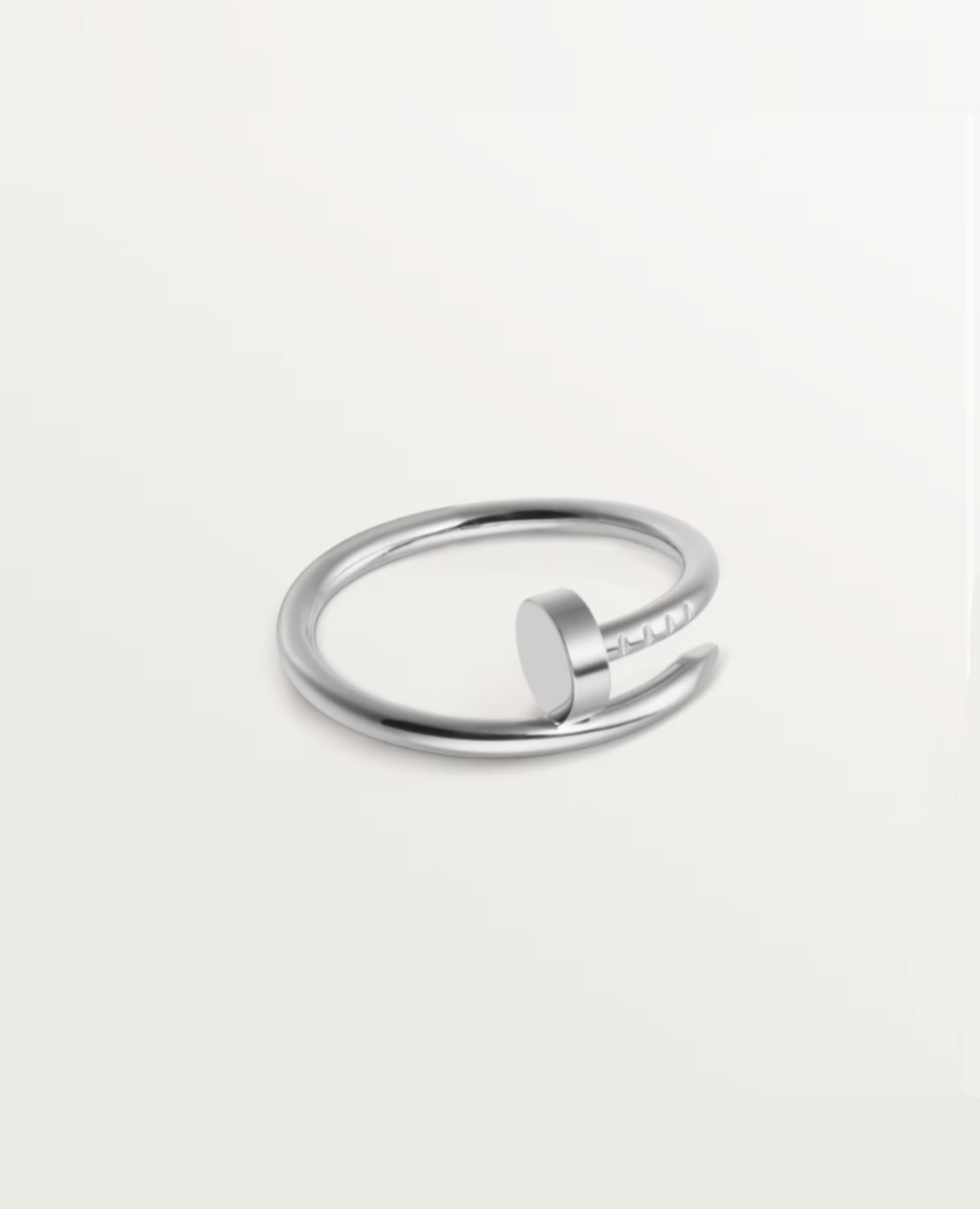 Cartier Just Un Clou Ring, Small Model, Silver