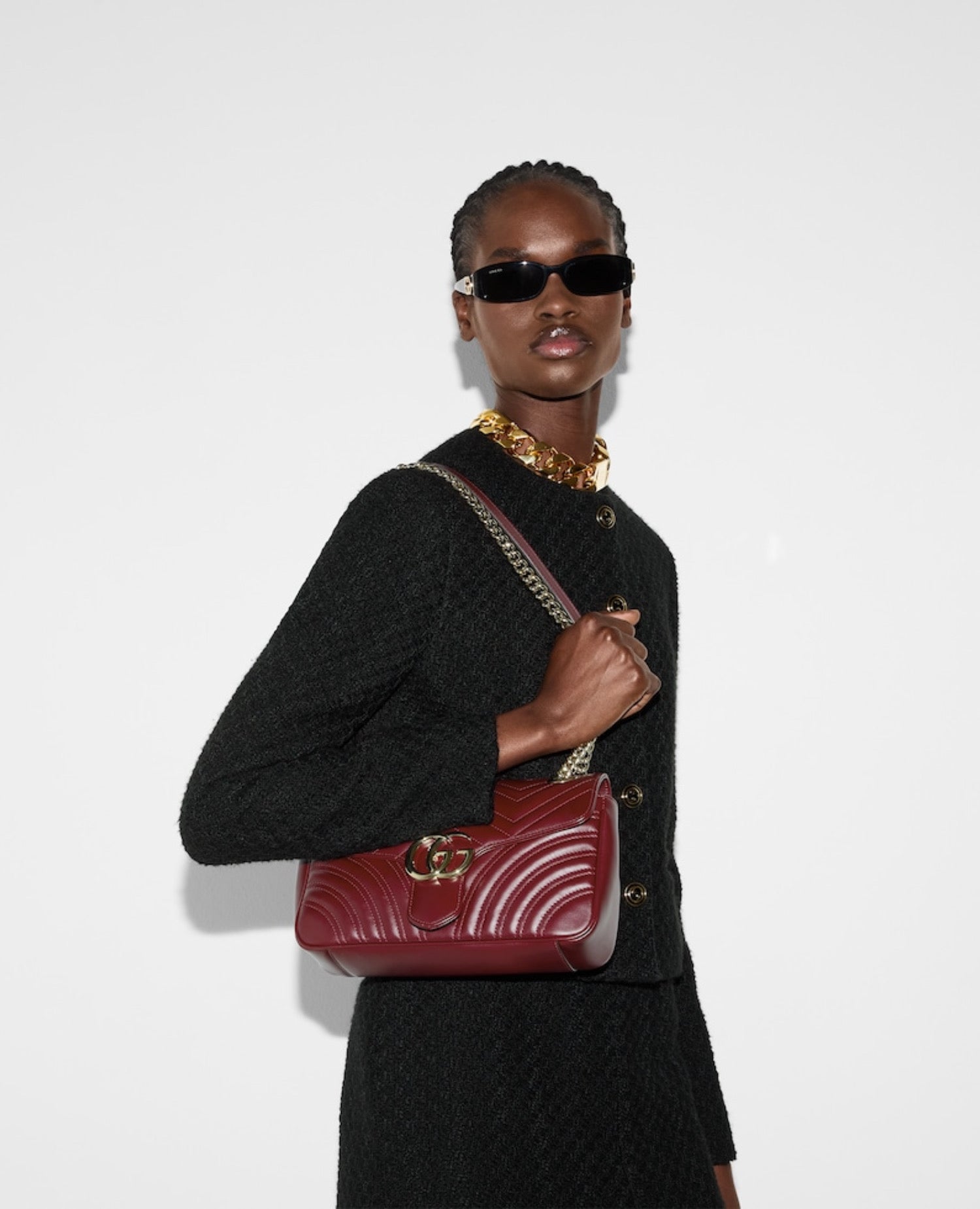 حقيبة كتف صغيرة من غوتشي جي جي مارمونت