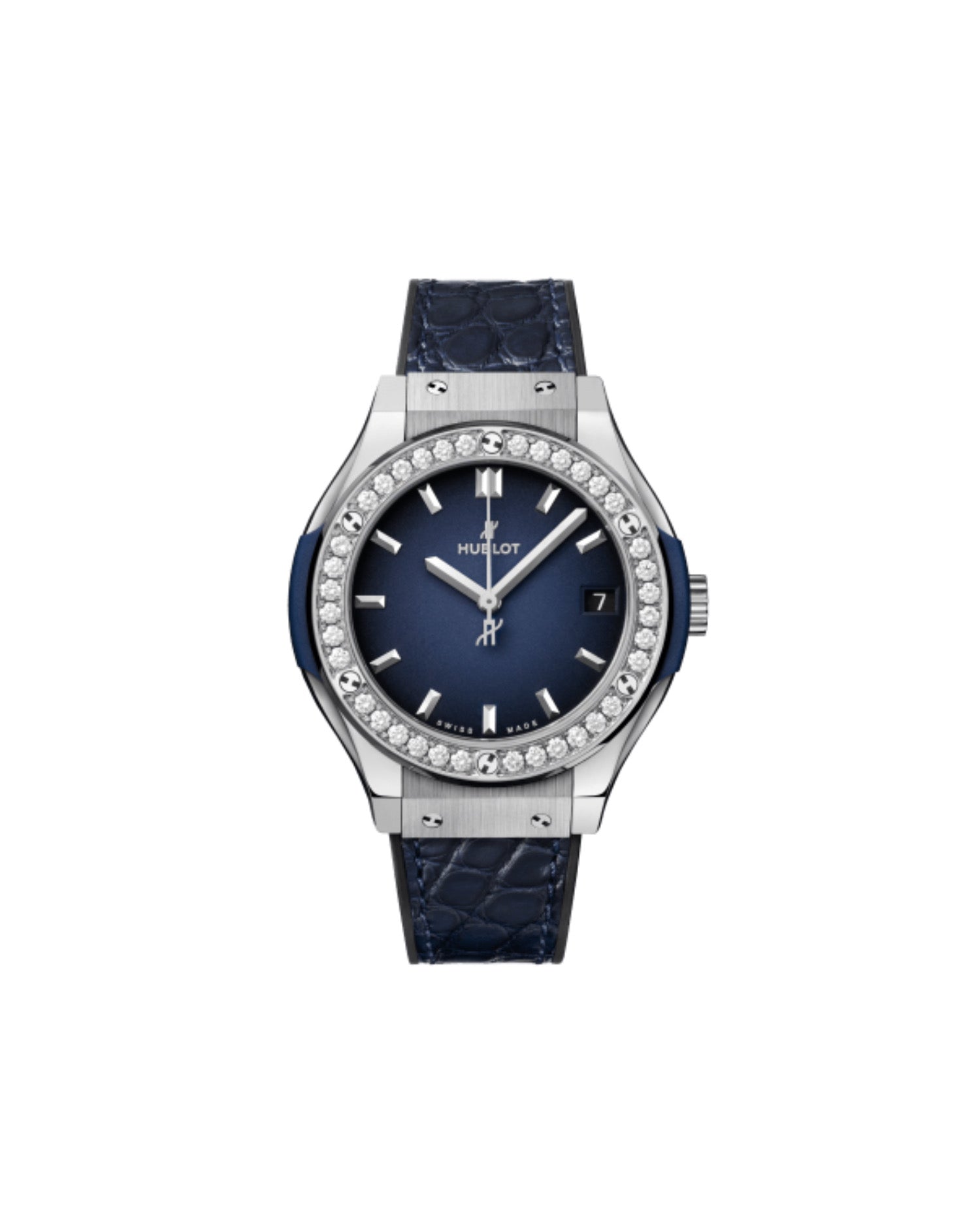 Hublot Classic Fusion Titanium Deep Blue Diamonds 33mm