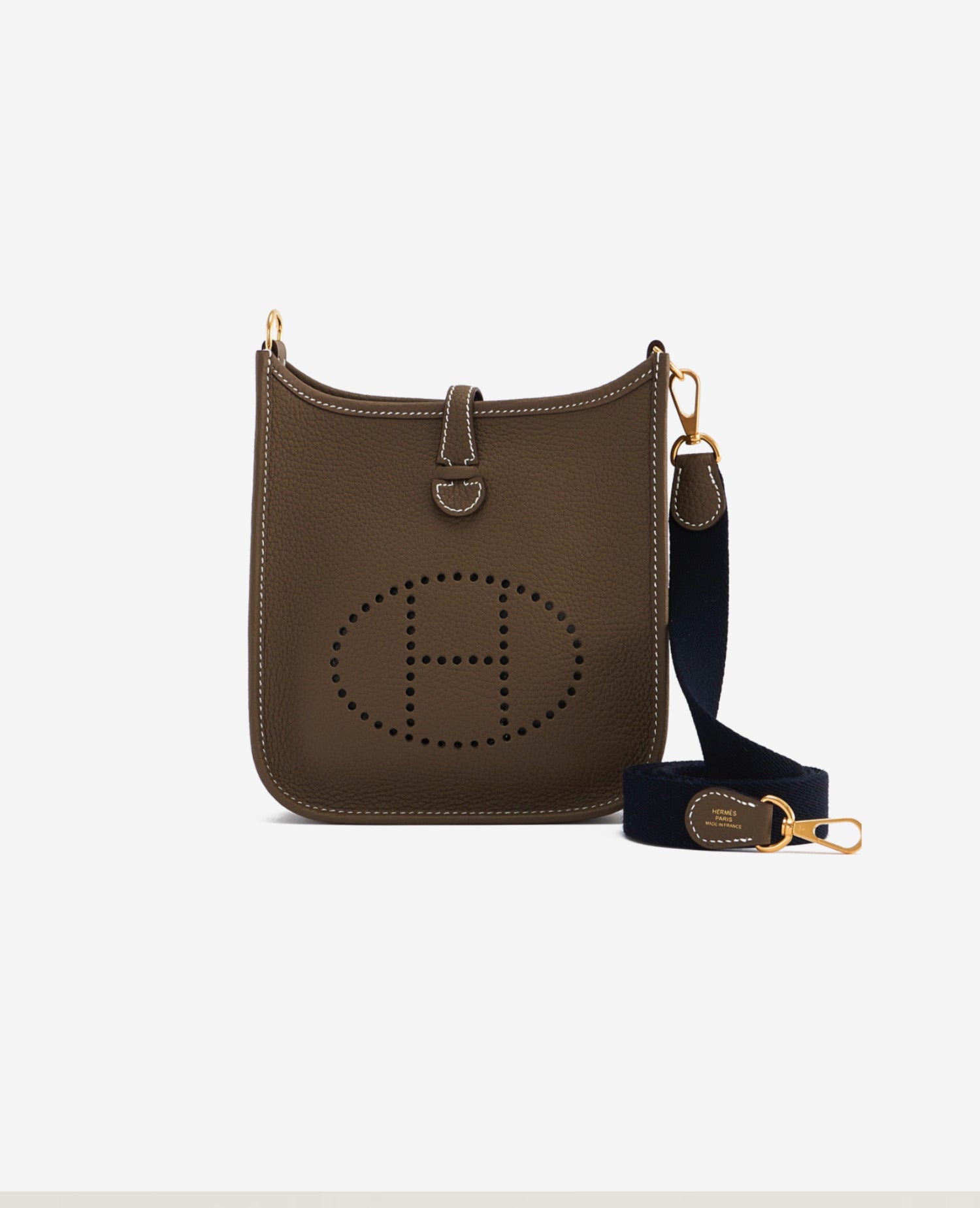 Hermès Evelyne 16 Amazone Etoupe / Bleu Indigo