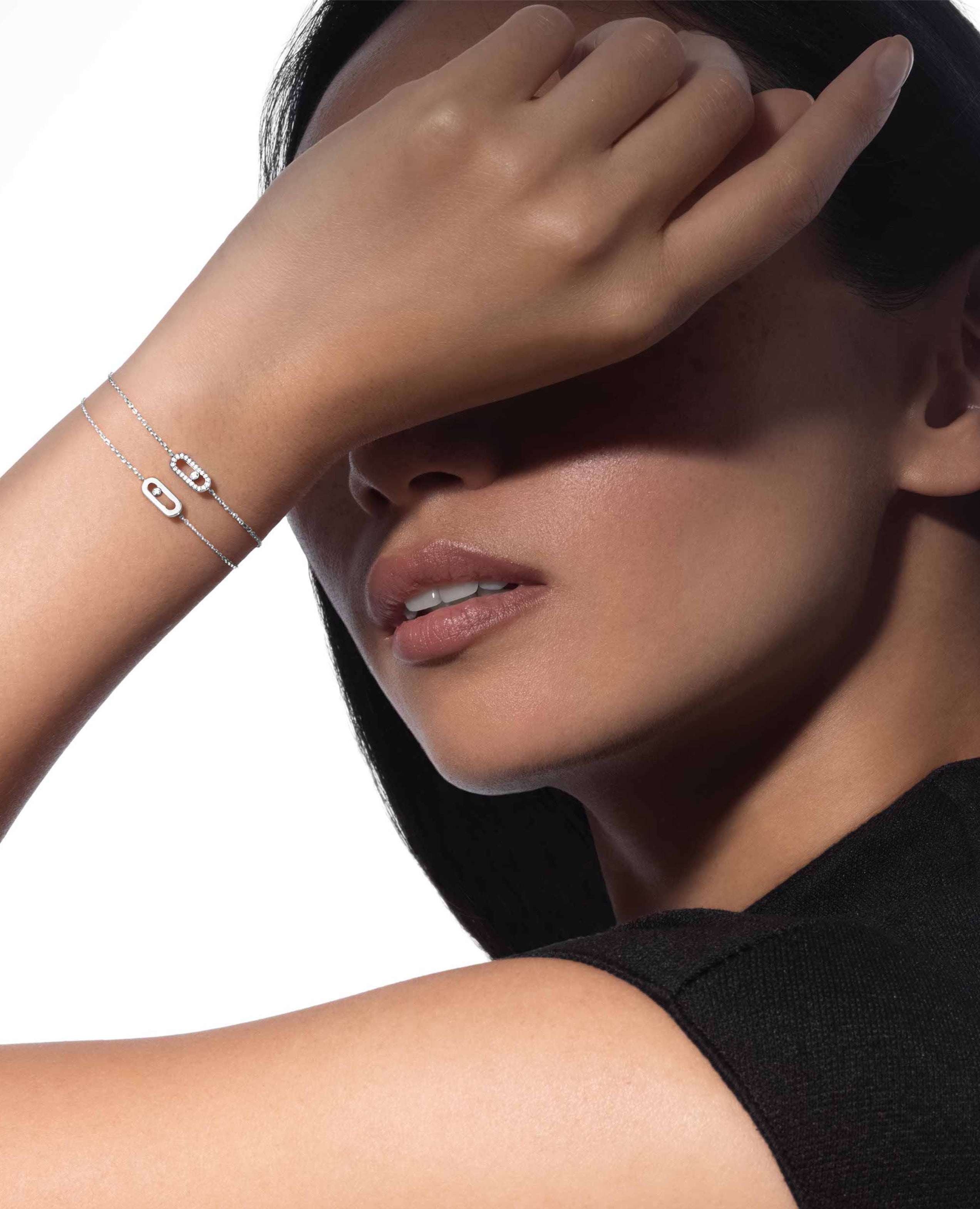 MSK Care(S) Pavé Bracelet Silver