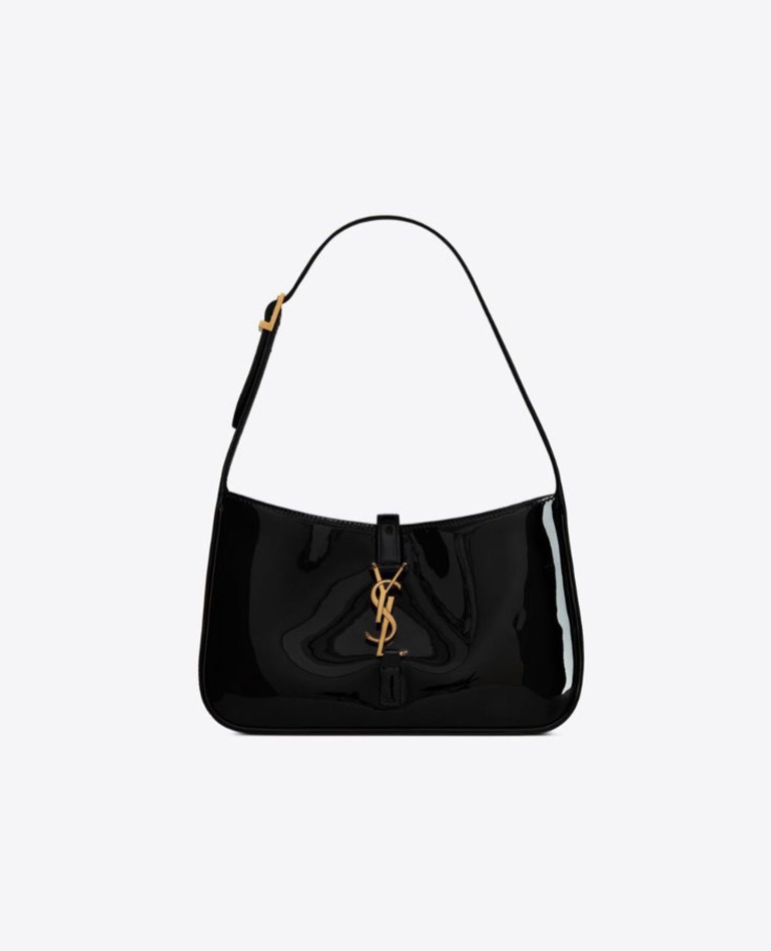 Saint Laurent Le 5 A 7 Patent Hobo Bag