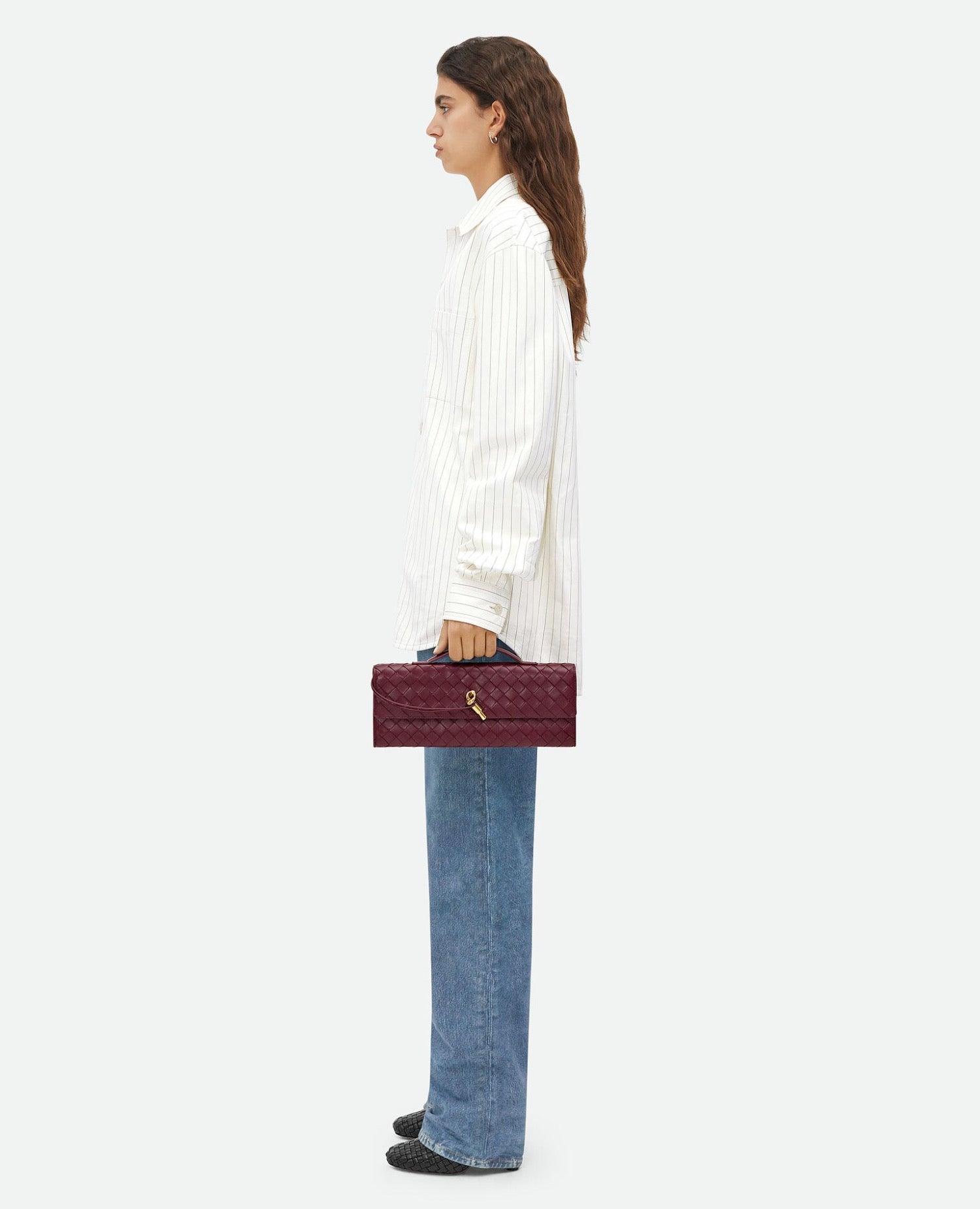 Bottega Veneta Long Clutch Andiamo With Handle