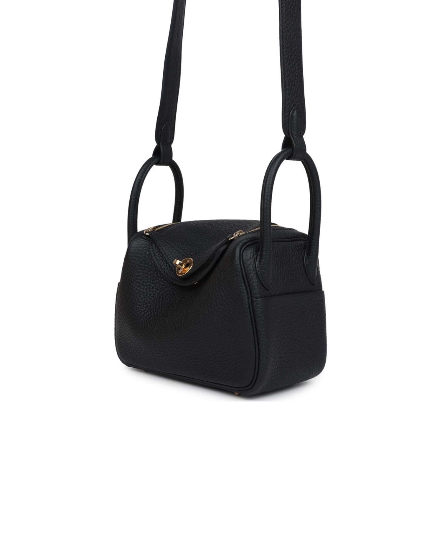 Hermès Lindy Mini Clemence Black