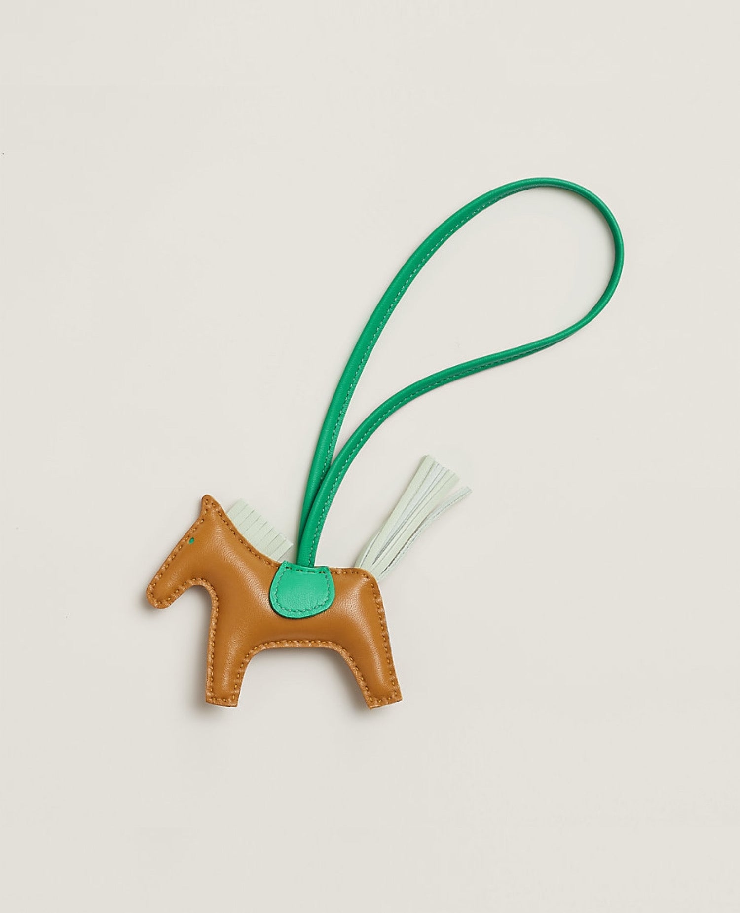 Hermès Rodeo PM Charm Sesame/ Vert fizz