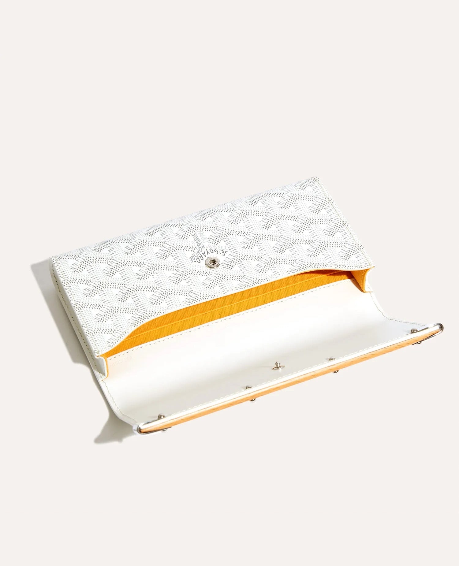 Goyard Monte-Carlo Mini Case White