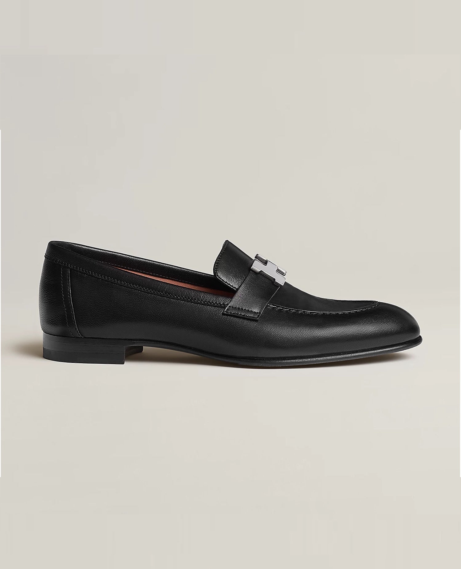 Hermès Paris loafer Noir H Silver