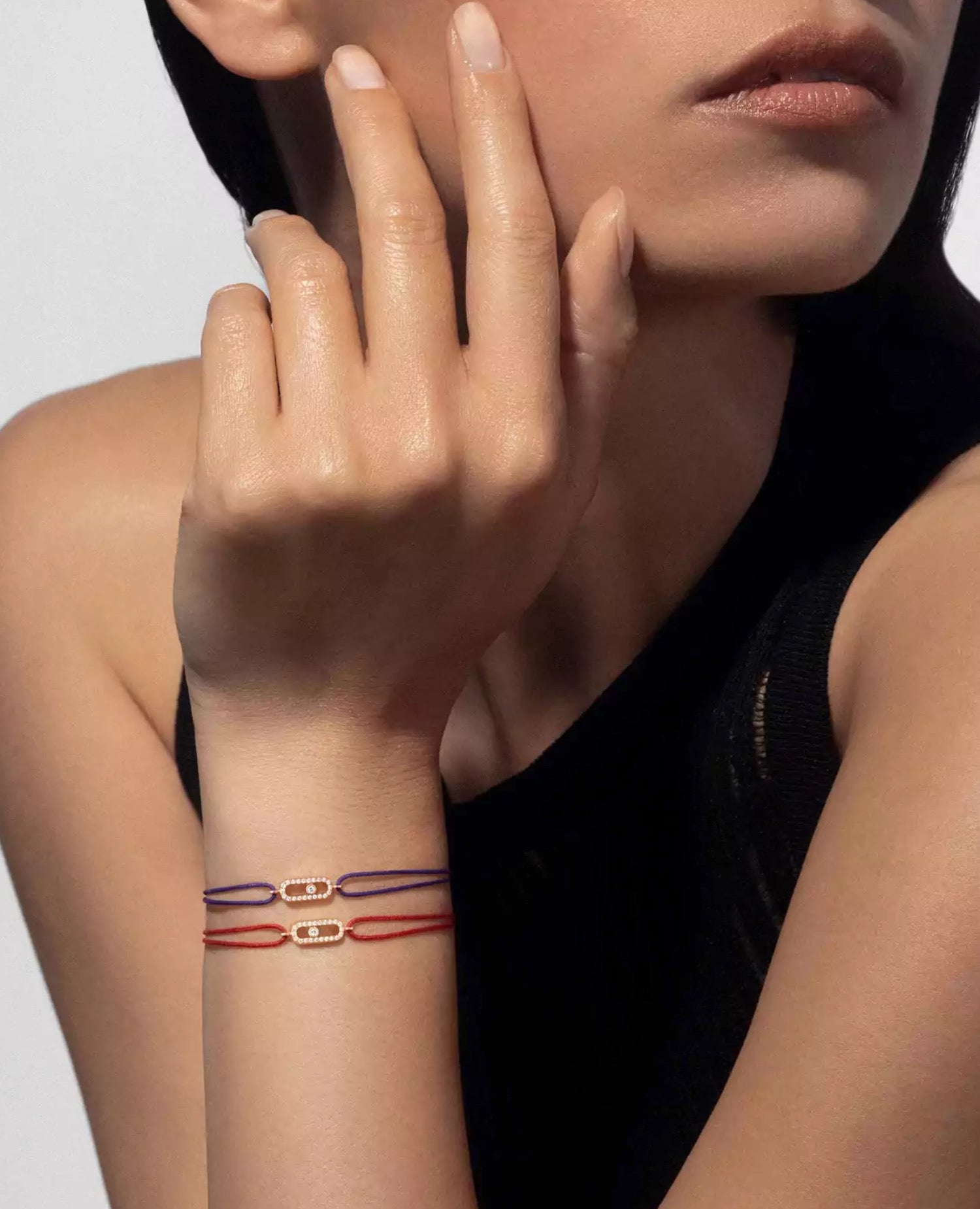 Messika Move Uno Cord Bracelet Red