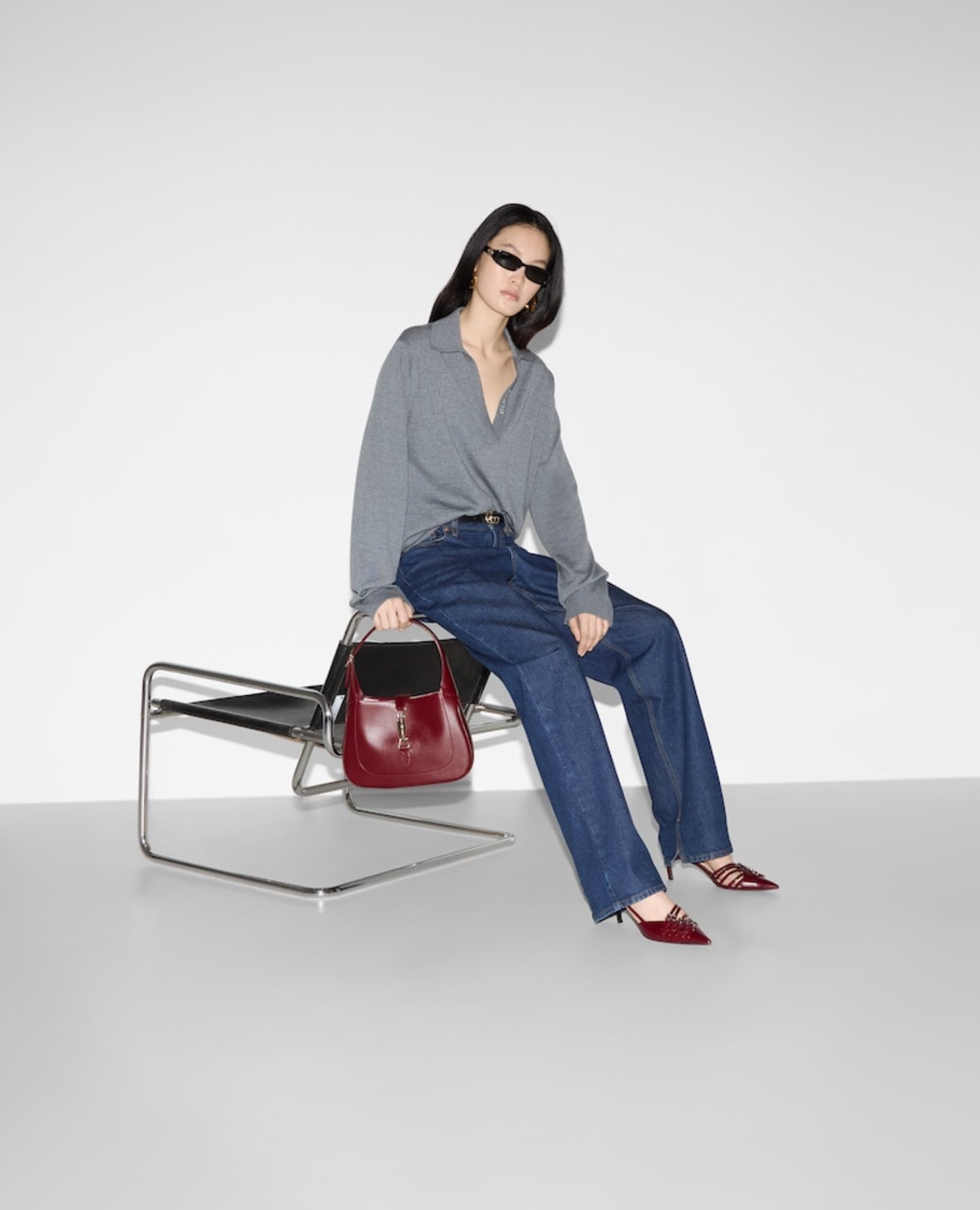 حقيبة كتف صغيرة من جوتشي جاكي 1961