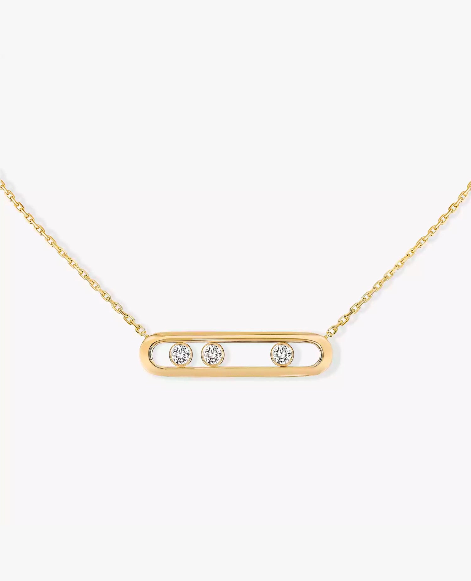 Messika Move Classique Necklace Yellow Gold