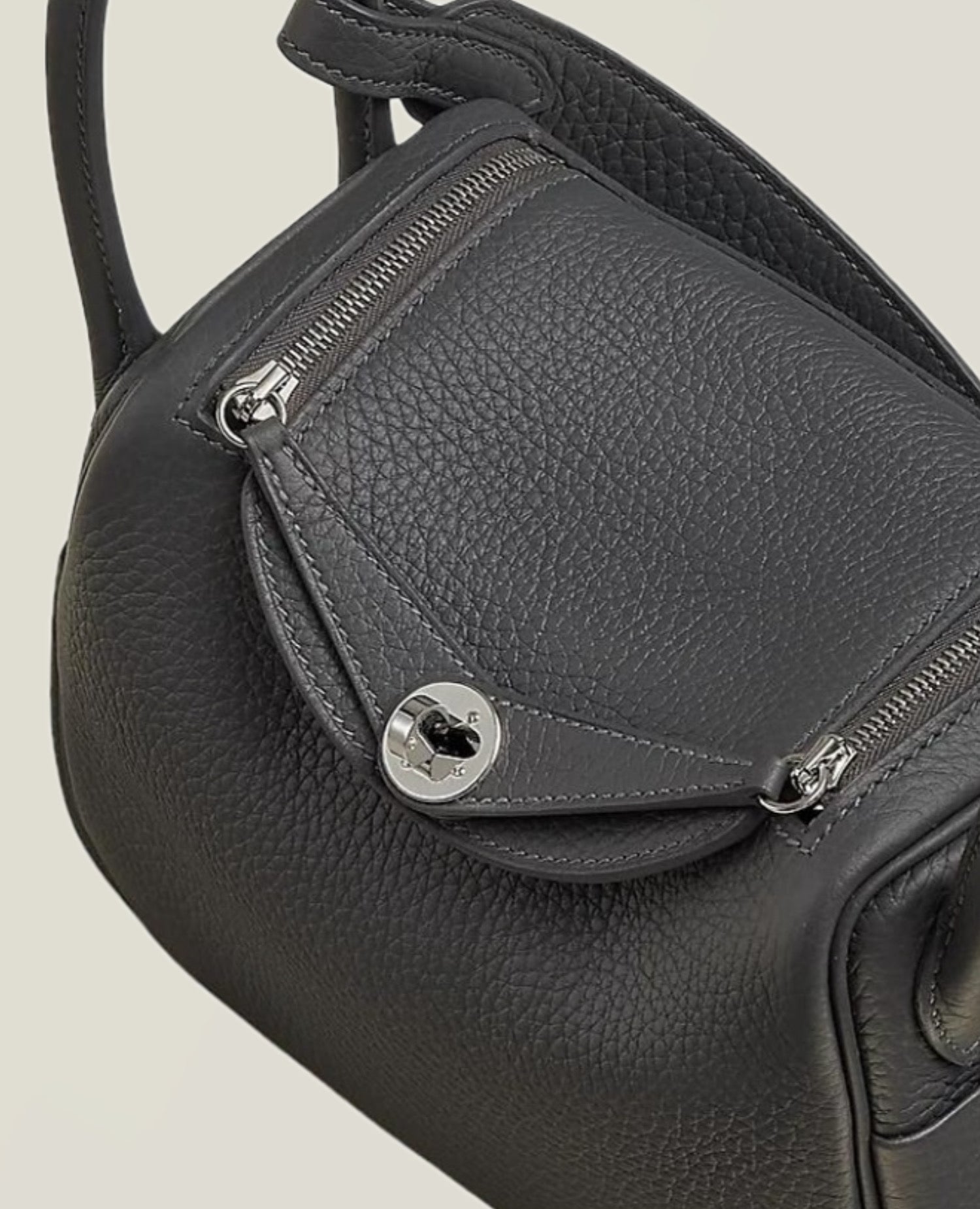 Hermès Mini Lindy Clemence Ardoise phw